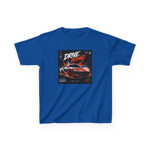 Boys 'Drive Beyond' Racing Car T‑Shirt — Retro Speed Graphic Tee