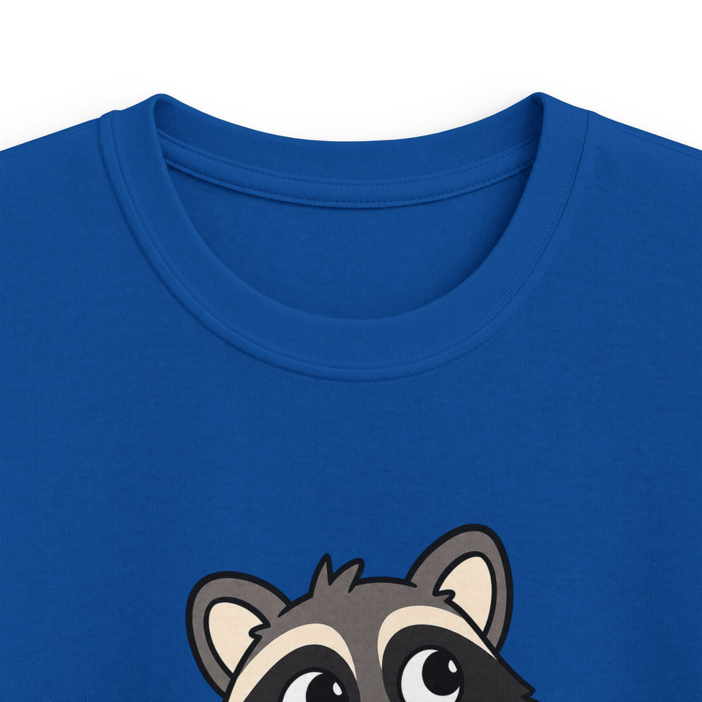 Cute Raccoon "got snacks?" Funny Graphic Tee for Kids