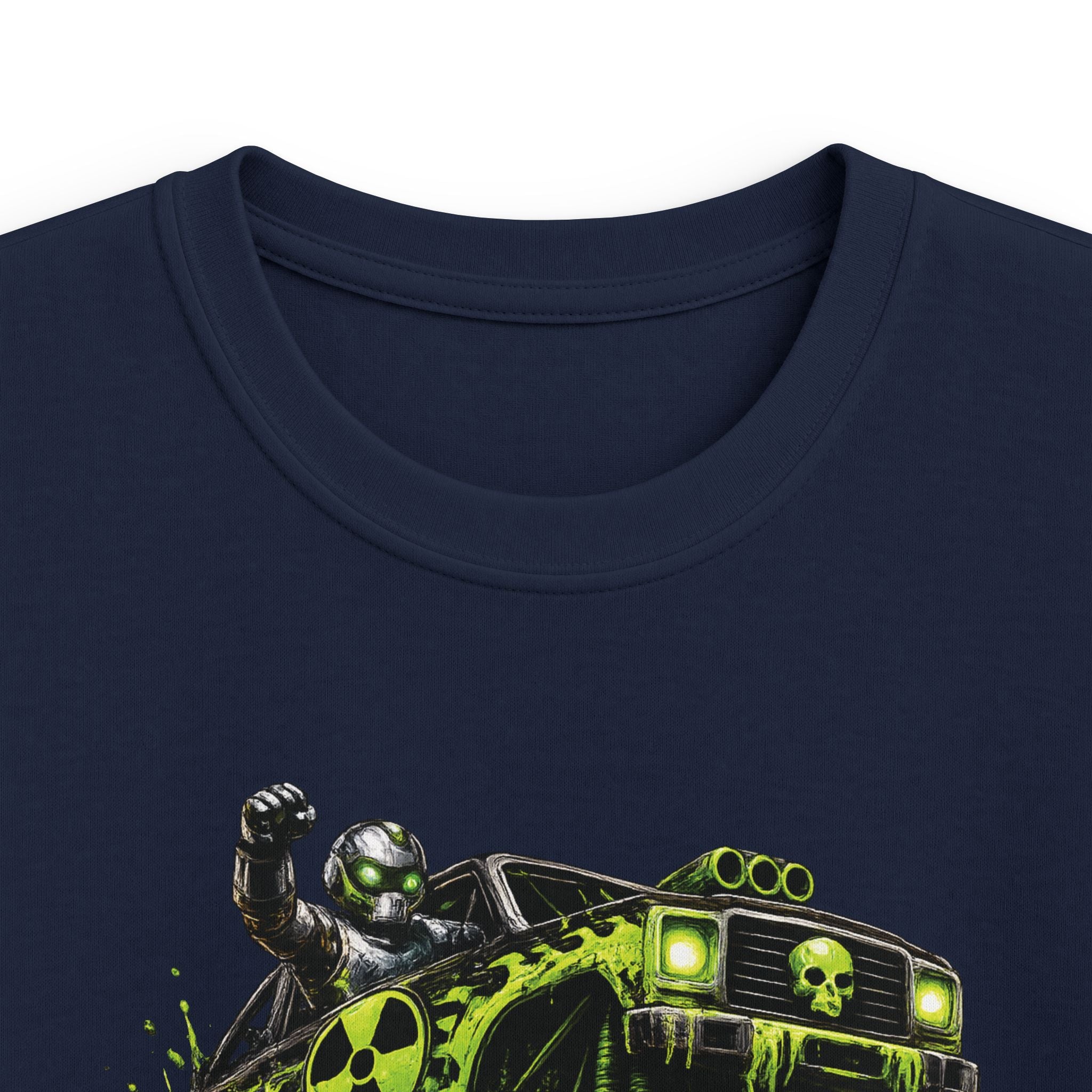 Boys Monster Truck T‑Shirt Green Mud Splash Off‑Road Tee