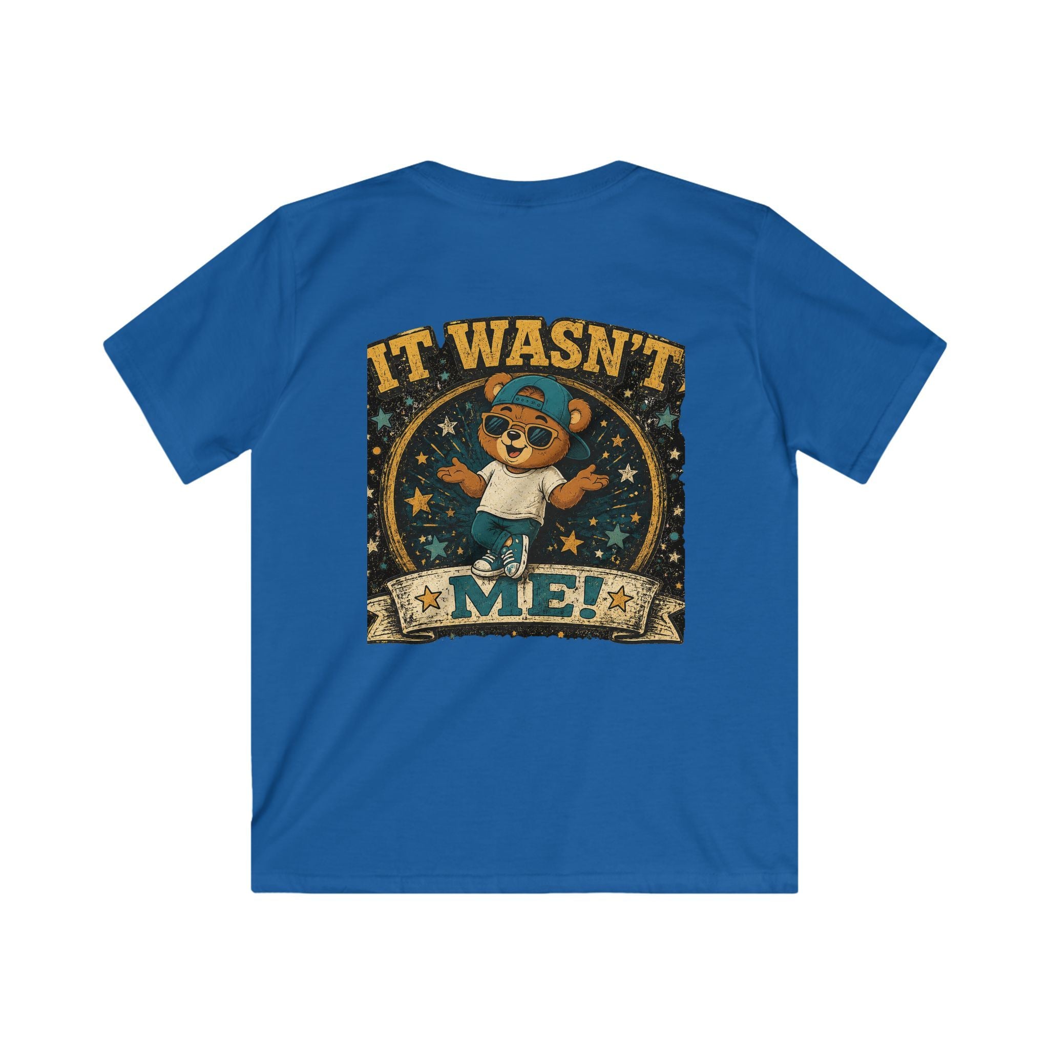 Kids Tee  'It Wasn't Me!' Dancing Bear Graphic Shirt | Funny Kids Gift