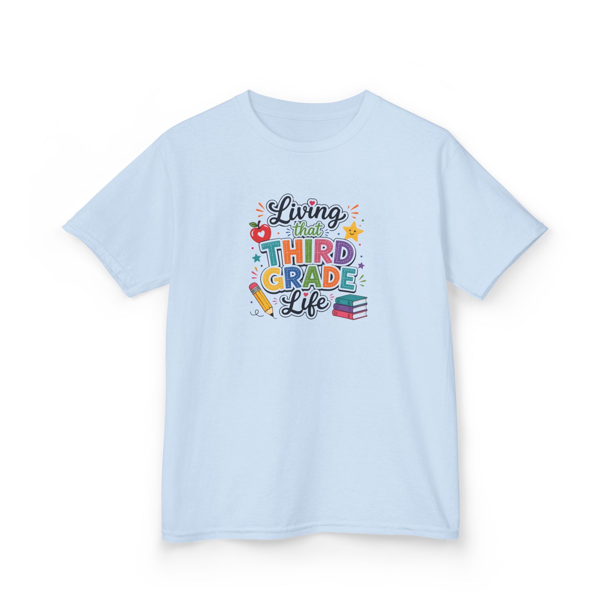 Kids T-Shirt — "Living that THIRD GRADE Life"