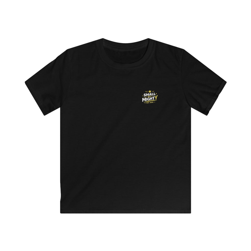 Girls & Boys T-Shirt “Small but Mighty” Graphic Tee Fun Empowering Youth Shirt (Est. 2025)