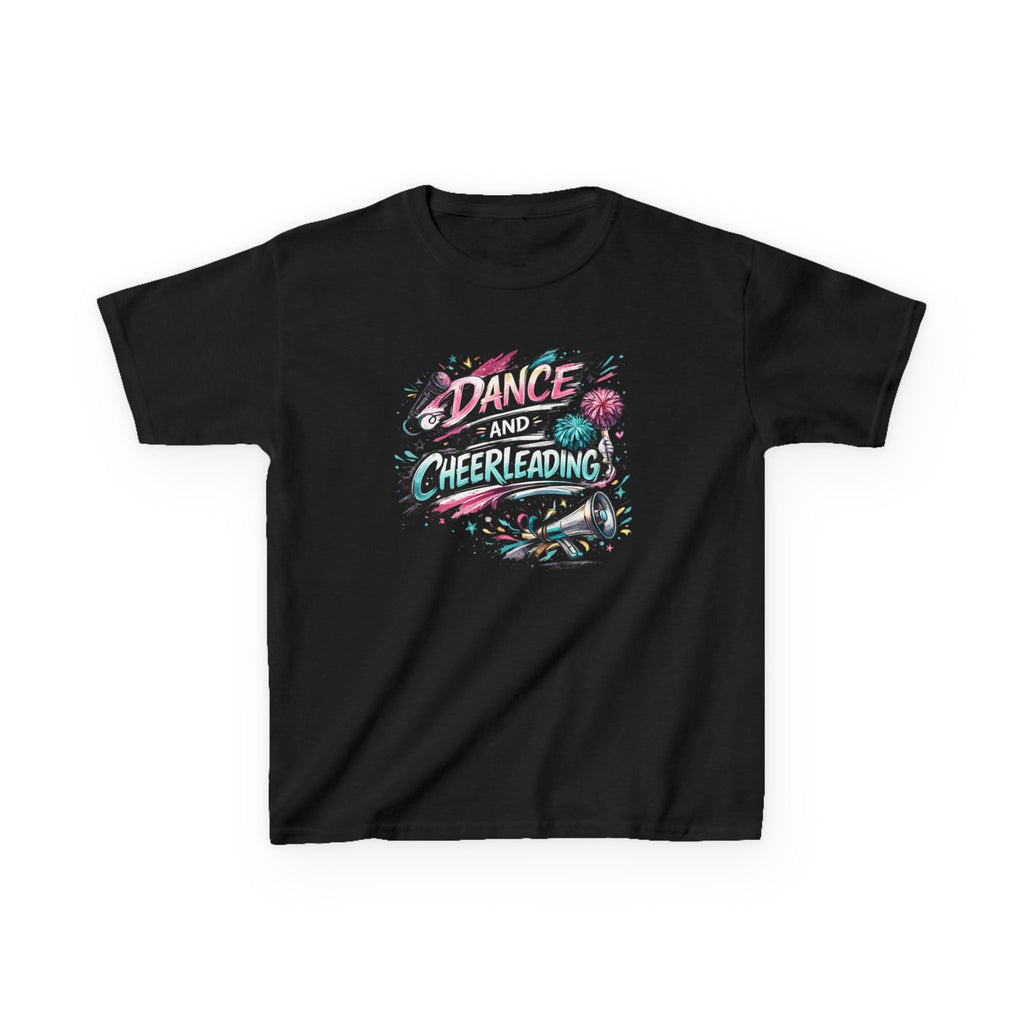 Dance & Cheerleading Typography Sports T-Shirt Design | Modern Cheer Spirit Graphic | Dance Team Apparel