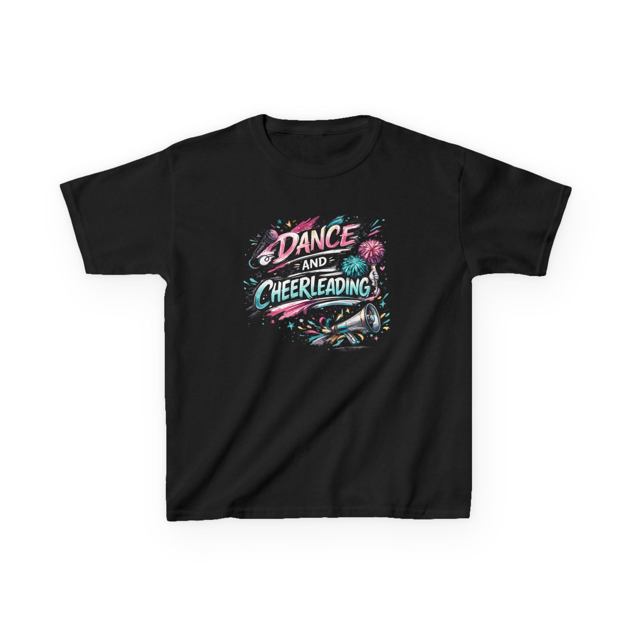 Dance & Cheerleading Typography Sports T-Shirt Design | Modern Cheer Spirit Graphic | Dance Team Apparel