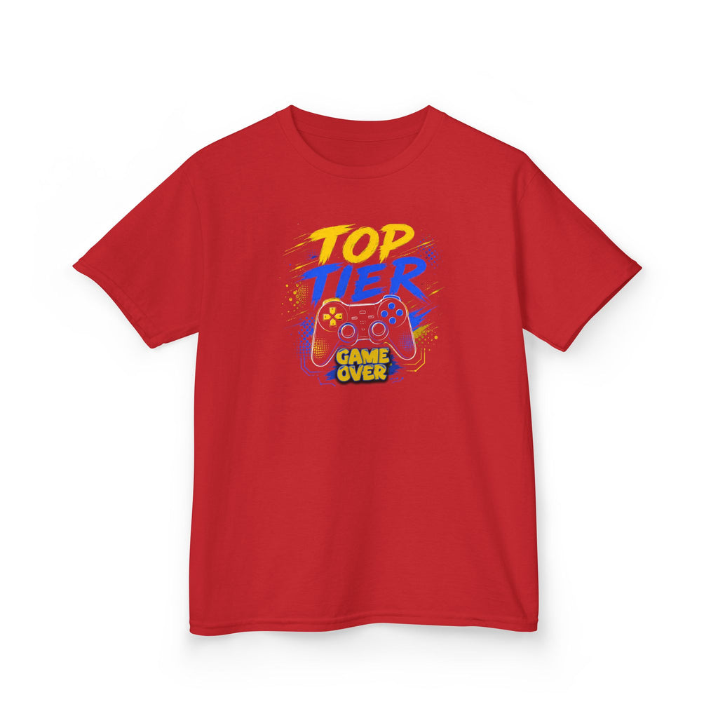 "Top Tier Game Over" Gaming Controller Graphic T-Shirt Design For Gamer's