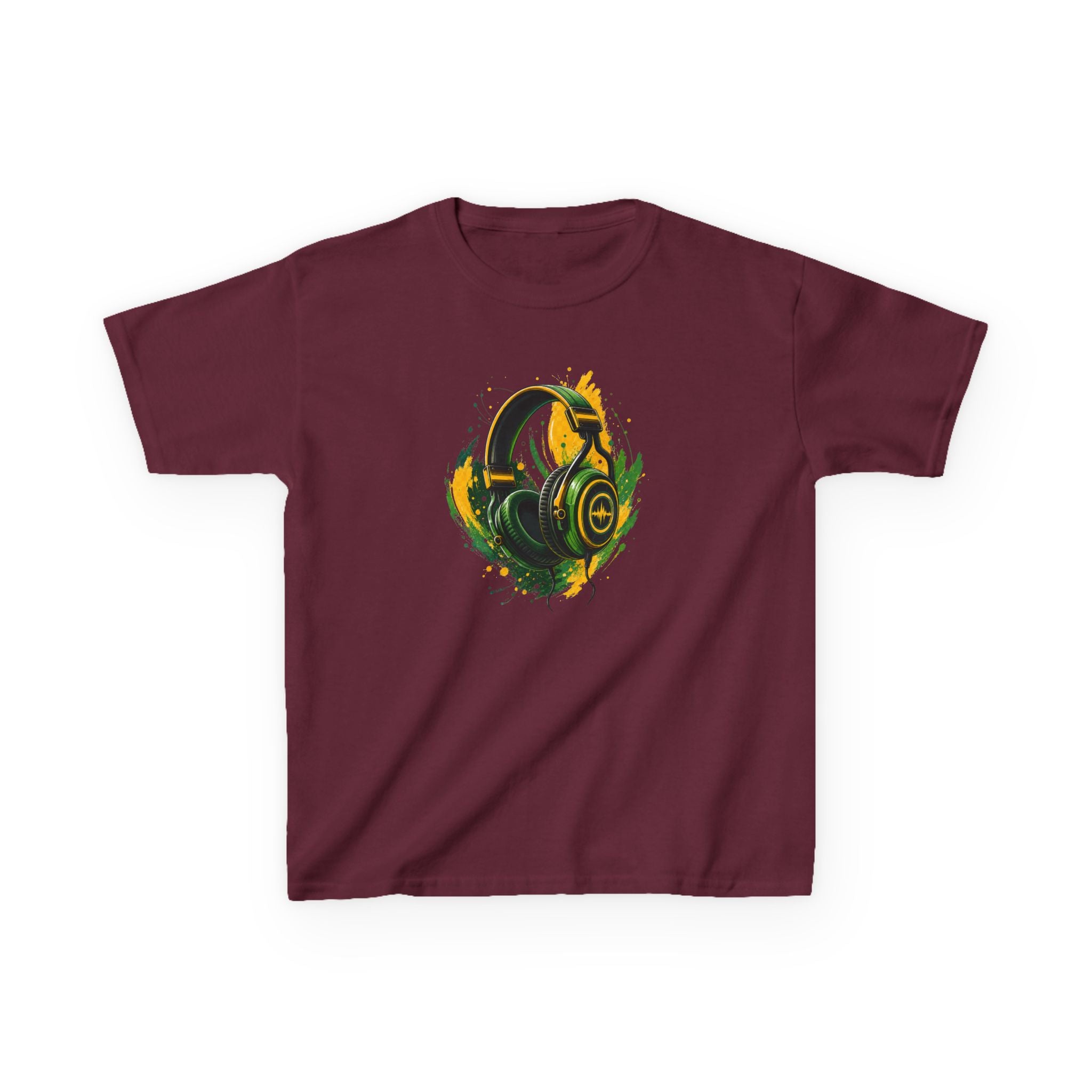 Gamer Colorful Gaming Headphones Graphic kids T-Shirt Design