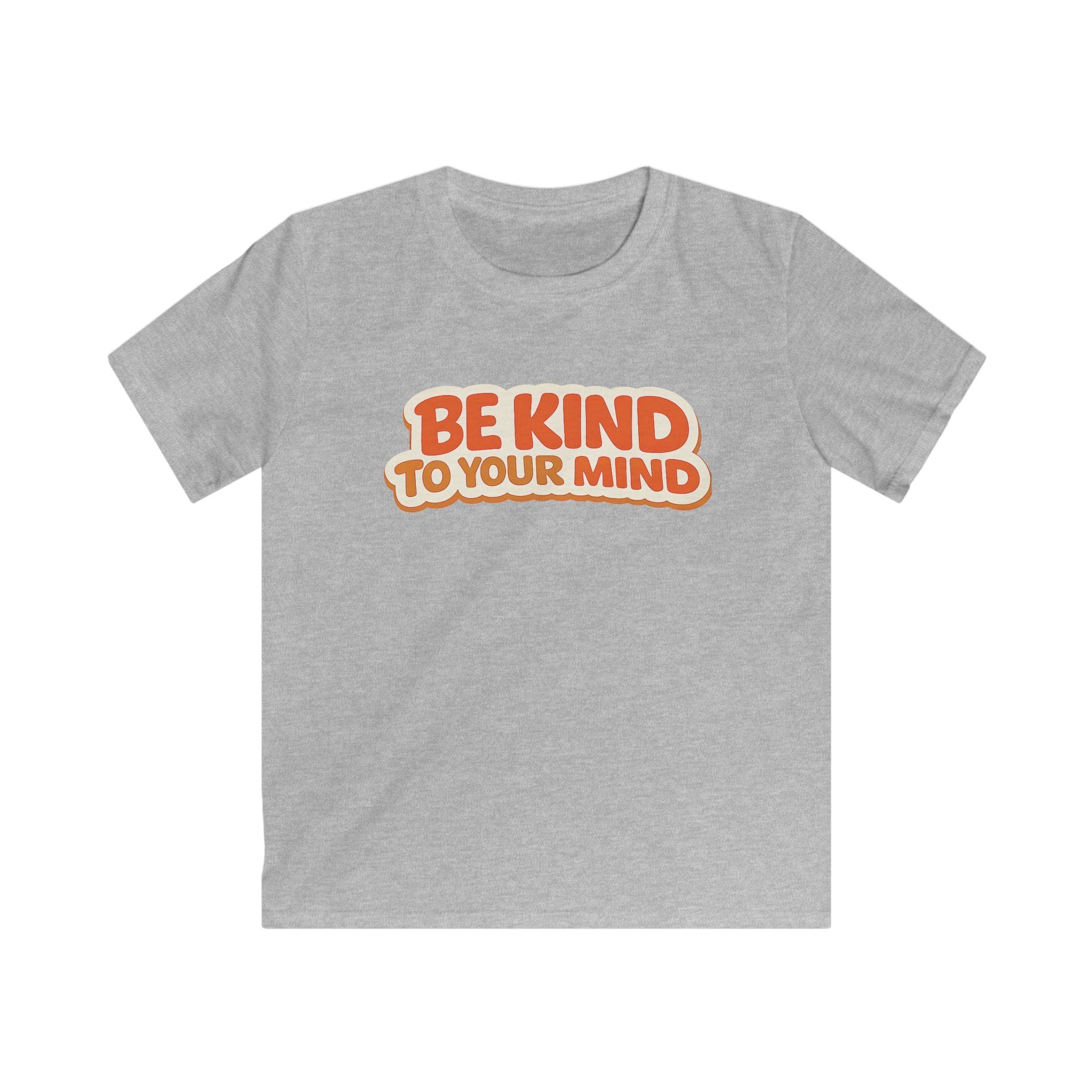 Kids T-Shirt  “Be Kind to Your Mind” Retro Mental Health Tee For Boys & Girls