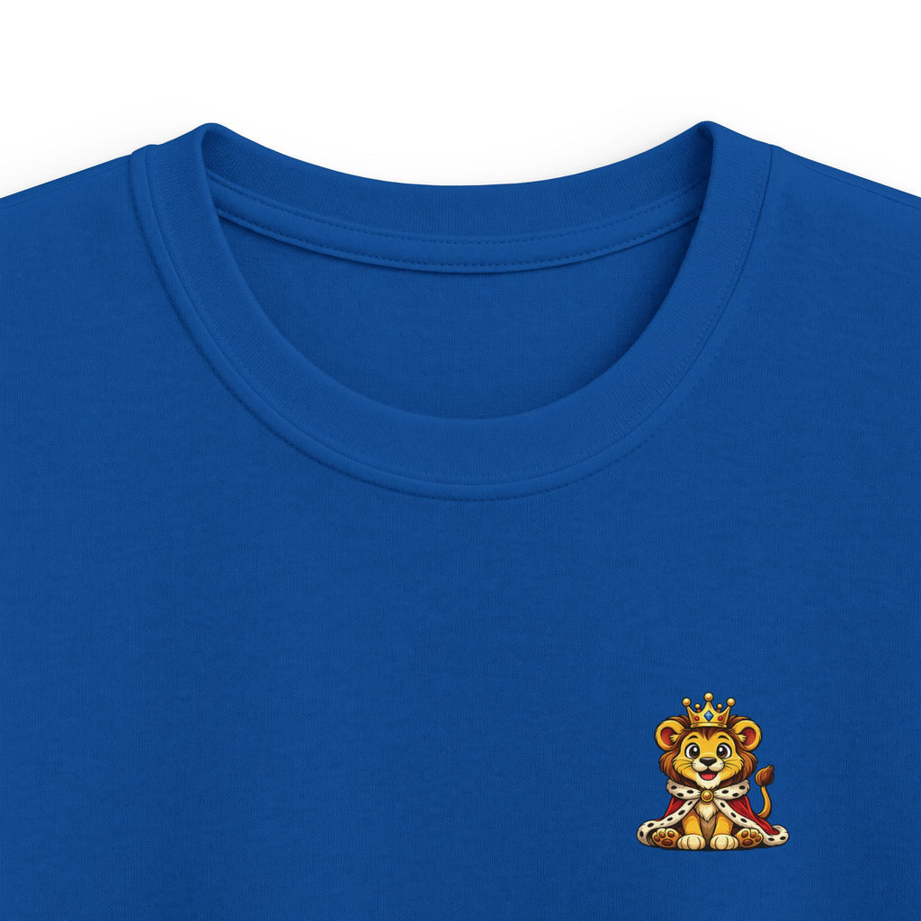 Kids Tee  "Little King in Town" Cute Lion Graphic Shirt for Boys