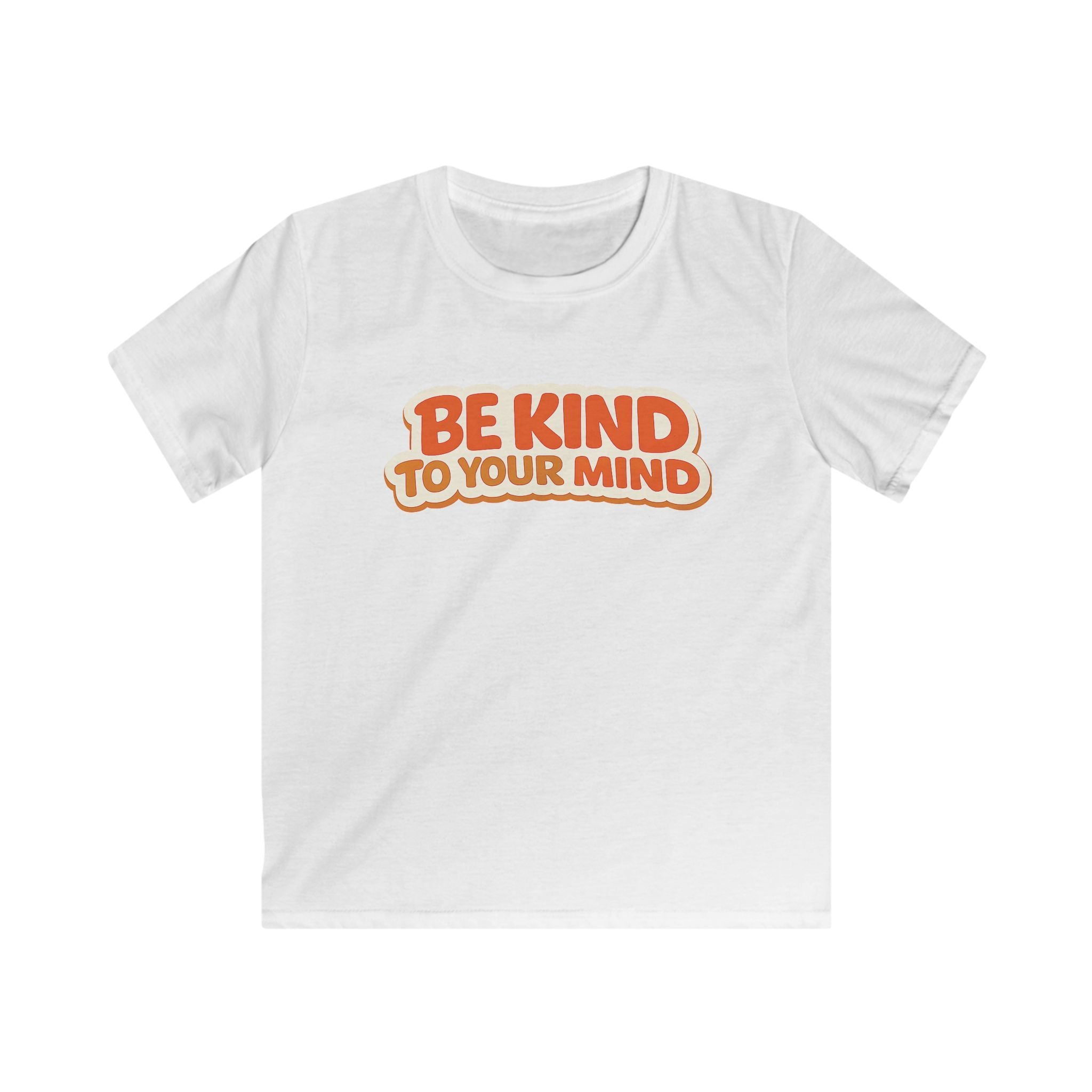 Kids T-Shirt  “Be Kind to Your Mind” Retro Mental Health Tee For Boys & Girls
