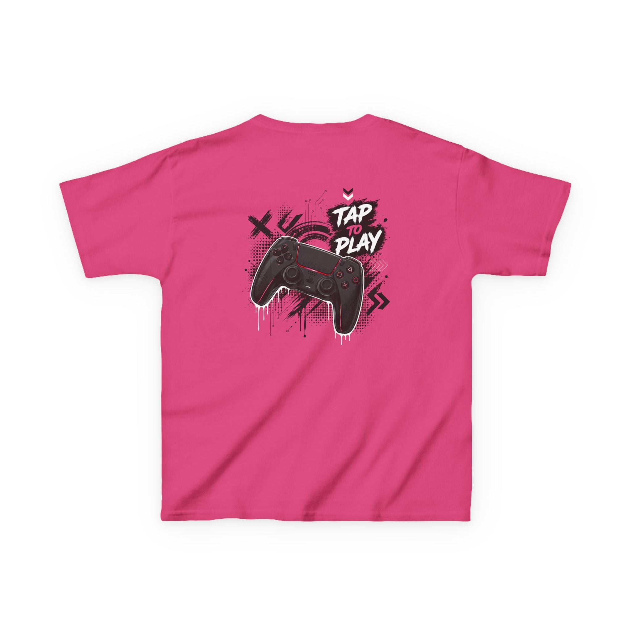 "Tap to Play" Gamer Controller Streetwear T-Shirt Graphic kids Gamer T-Shirt Design