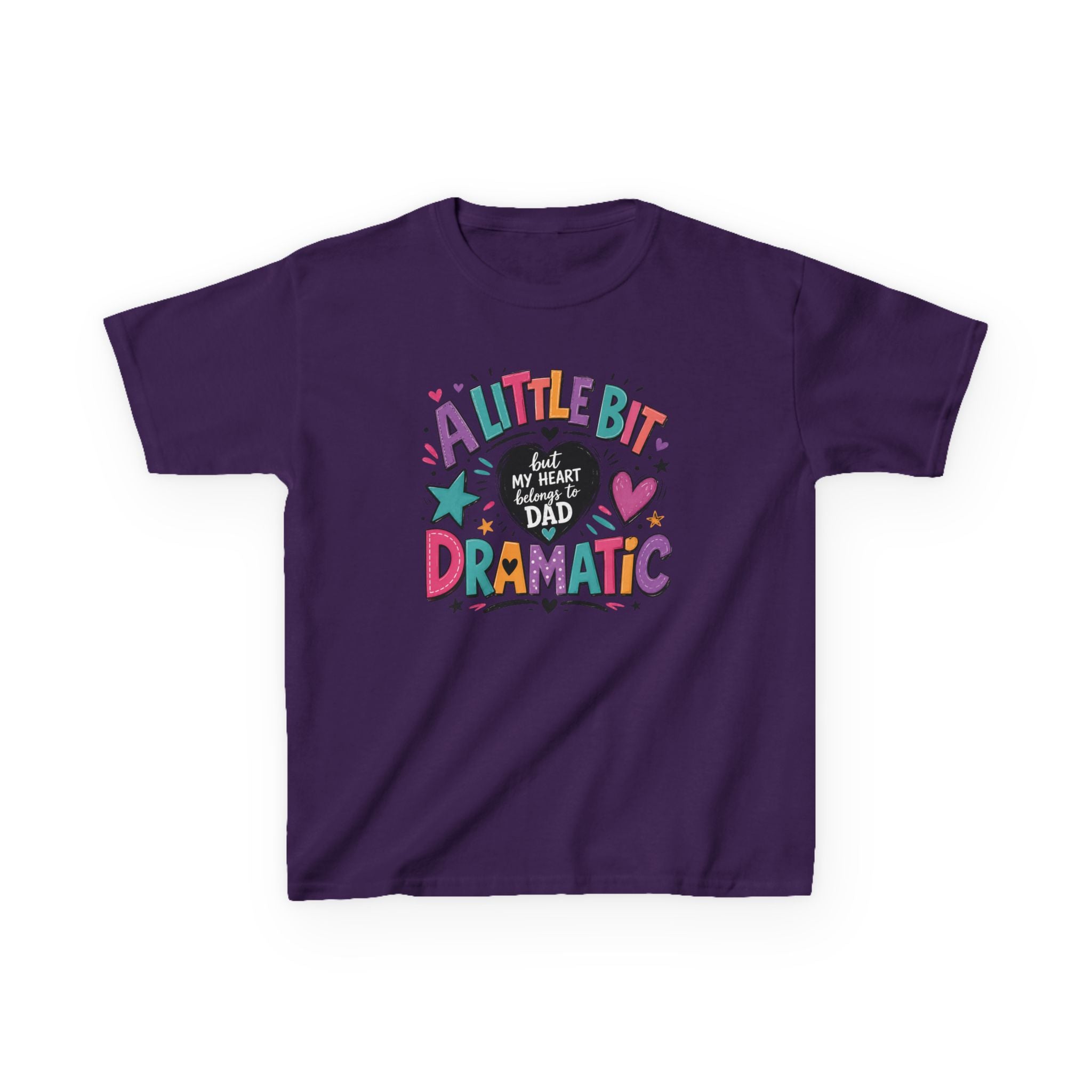 "A Little Dramatic" Girls Graphic Family T-Shirt Design