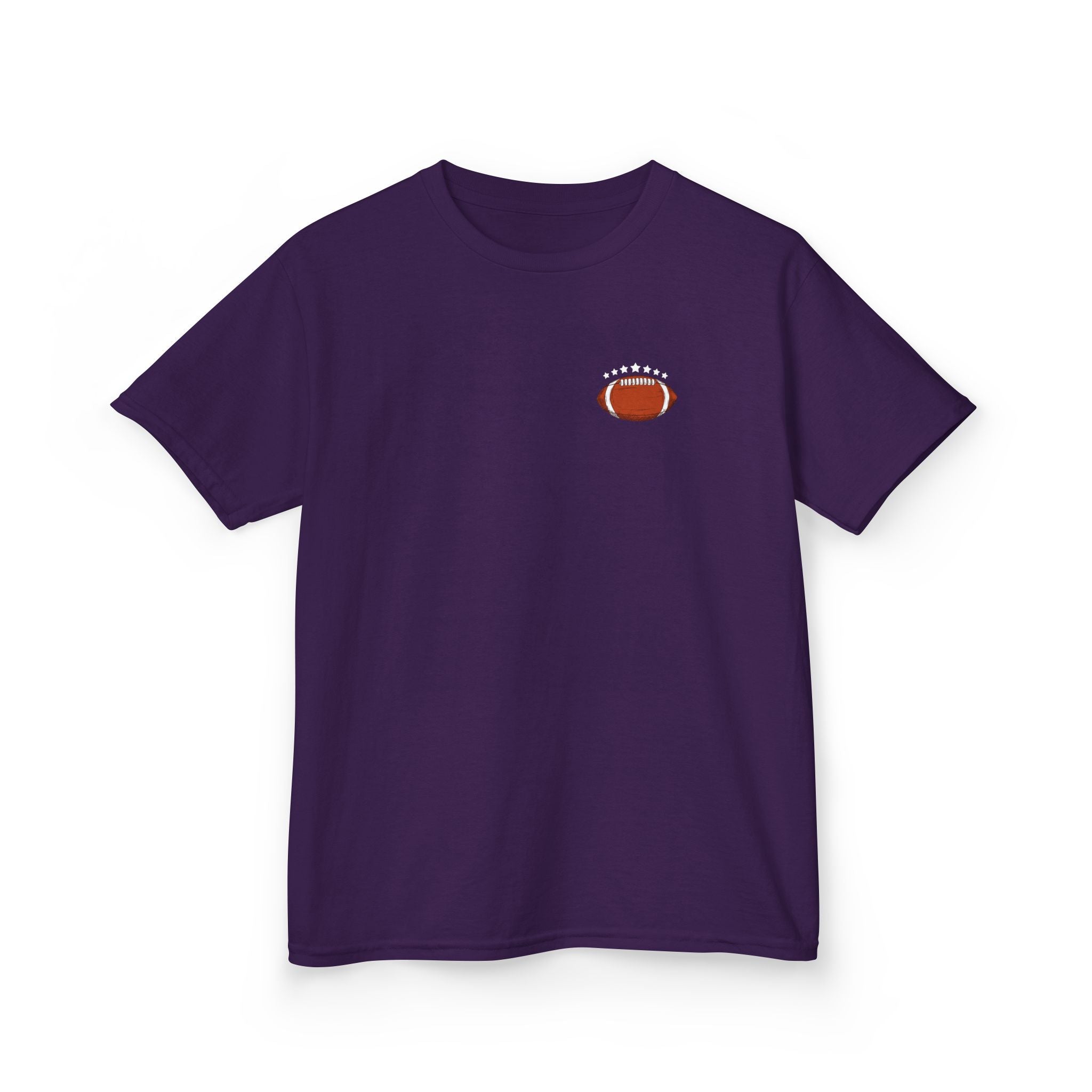 Football Playtime – Just Kickin' It | Funny Football Cartoon Mascot sports Graphic Tee