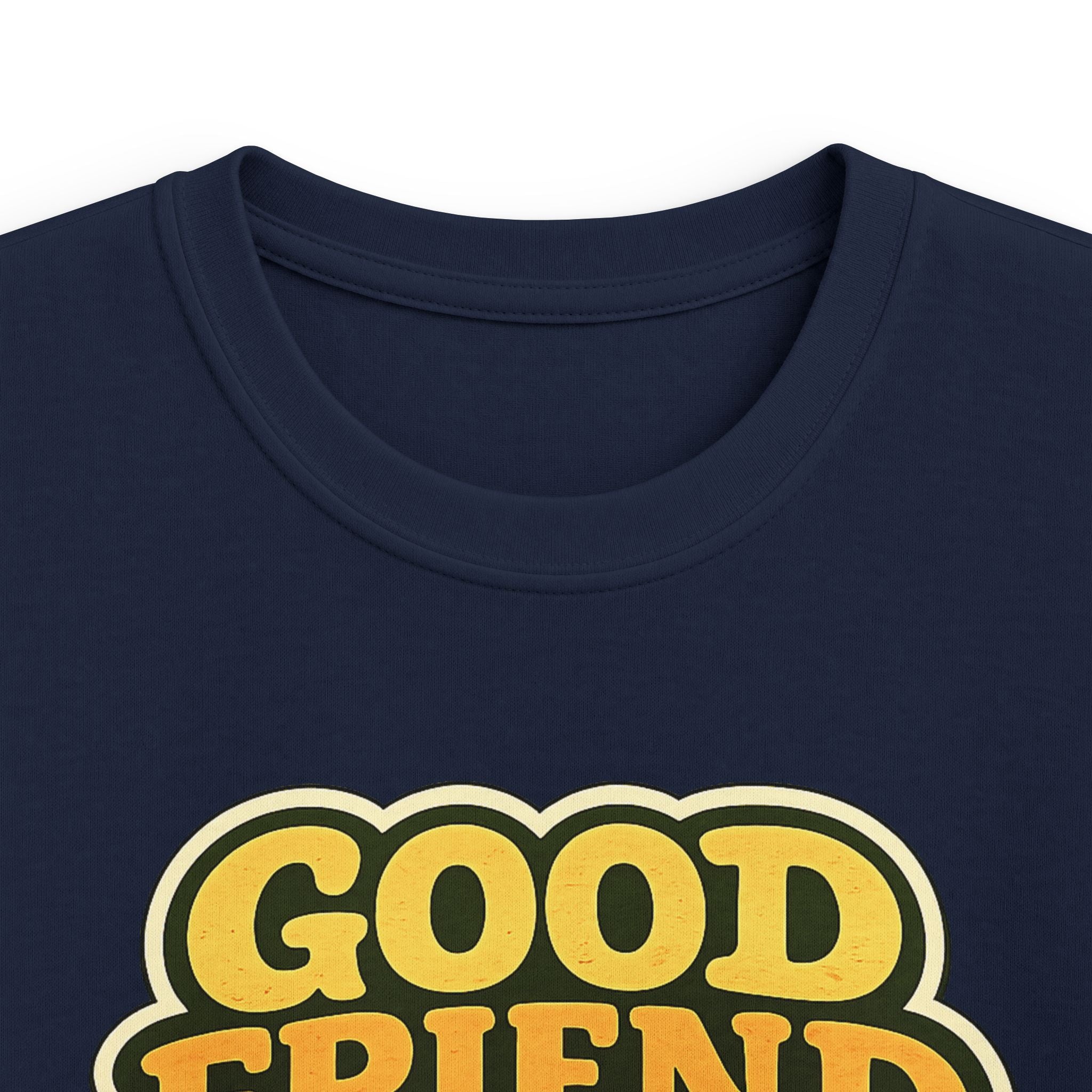 Kids Tee "Good Friend Energy" Retro Graphic Youth T‑Shirt For Boys & Girls