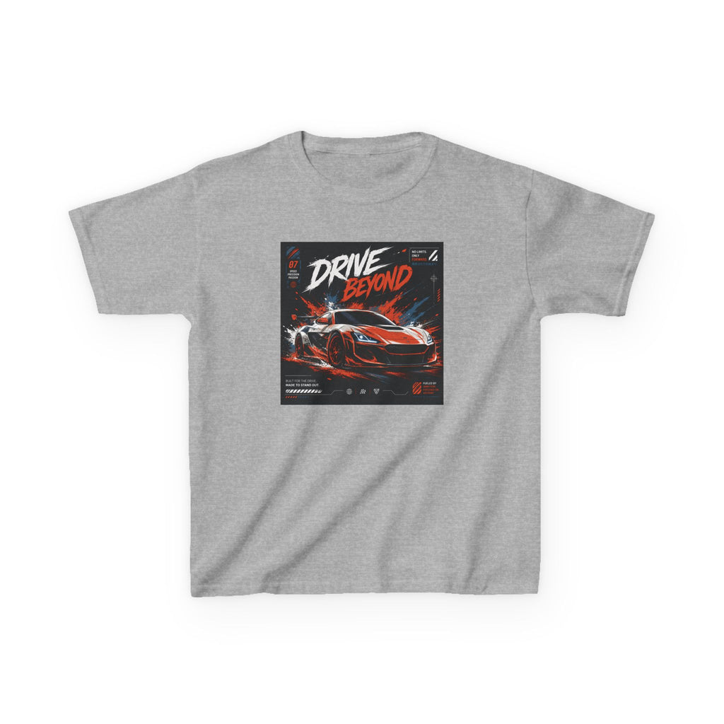 Boys 'Drive Beyond' Racing Car T‑Shirt — Retro Speed Graphic Tee