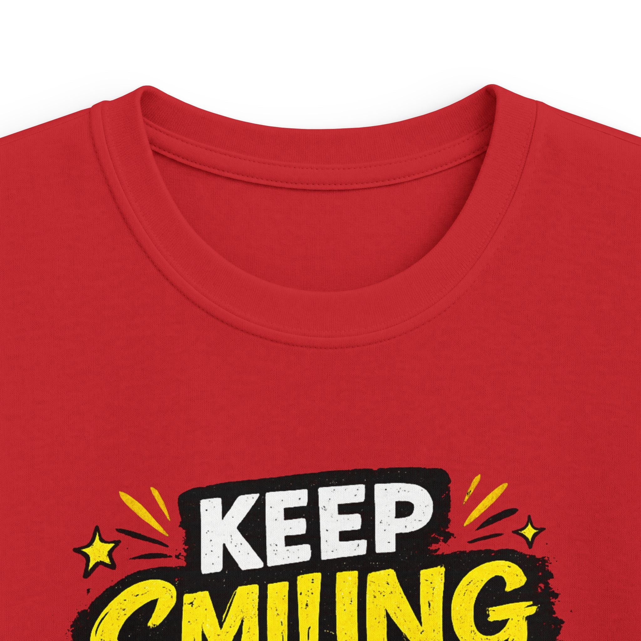 Boys And Girls T-Shirt "Keep Smiling It Looks Good On You" Positive Graphic Tee
