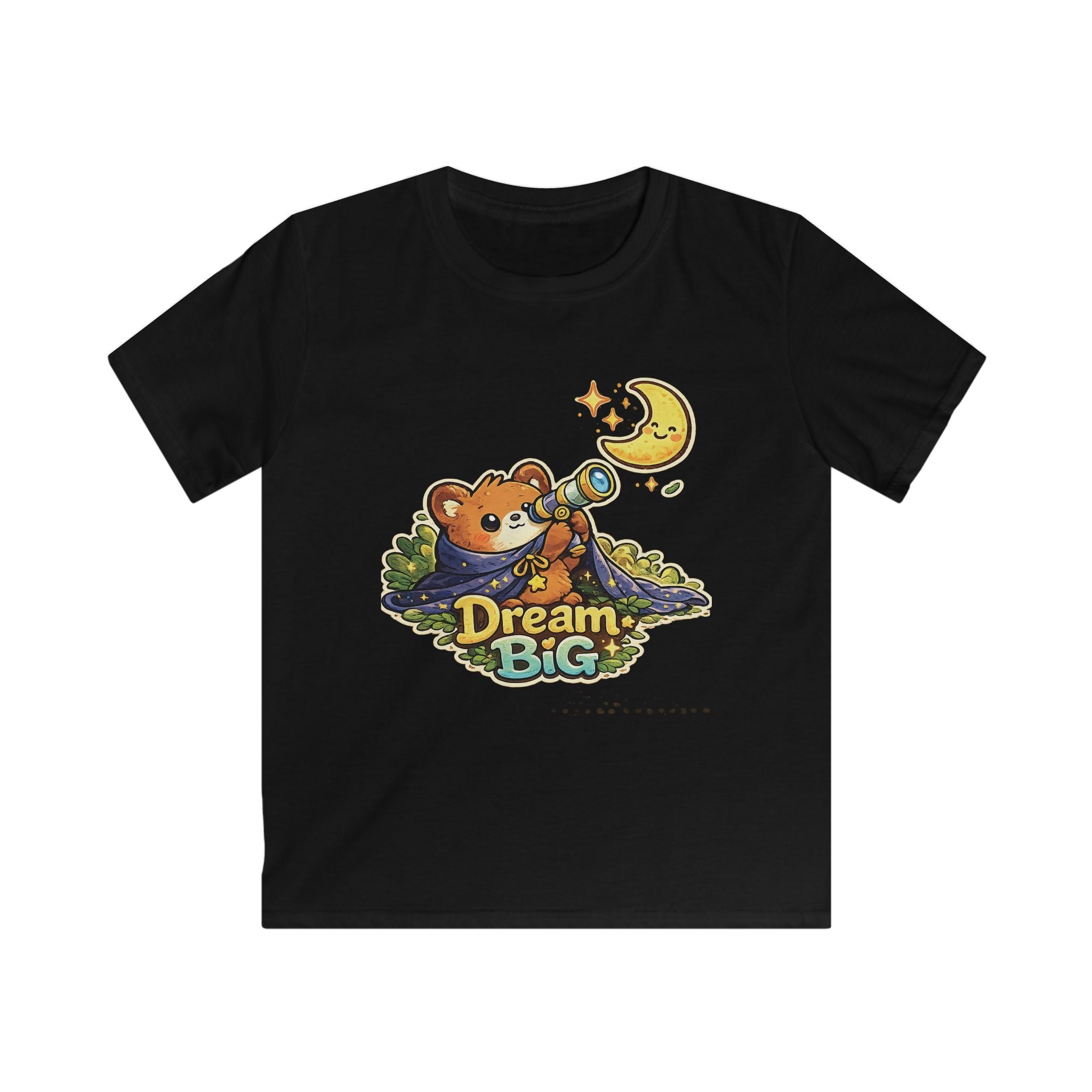 Kids Tee 'Dream Big' Bear Telescope Graphic t-shirt for Boys & Girls