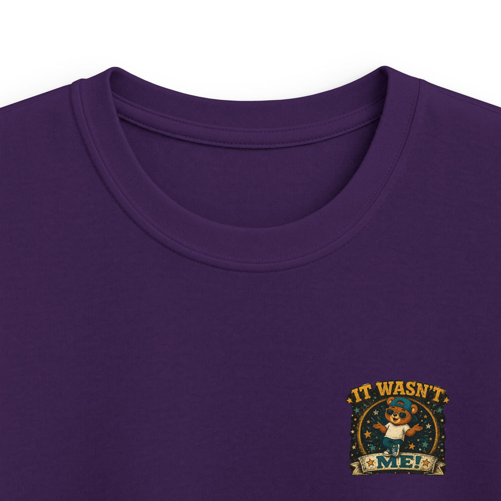 Kids Tee  'It Wasn't Me!' Dancing Bear Graphic Shirt | Funny Kids Gift
