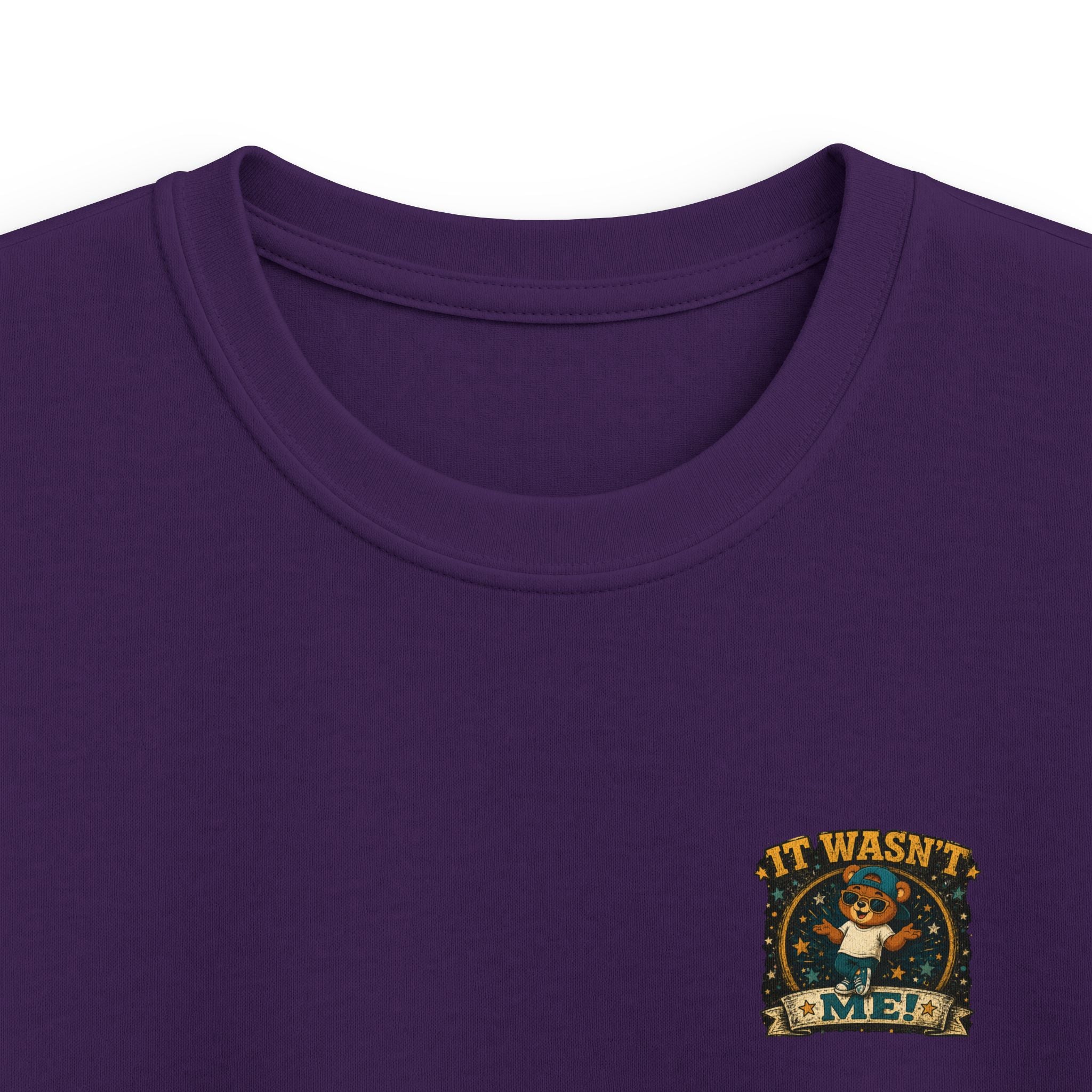 Kids Tee  'It Wasn't Me!' Dancing Bear Graphic Shirt | Funny Kids Gift