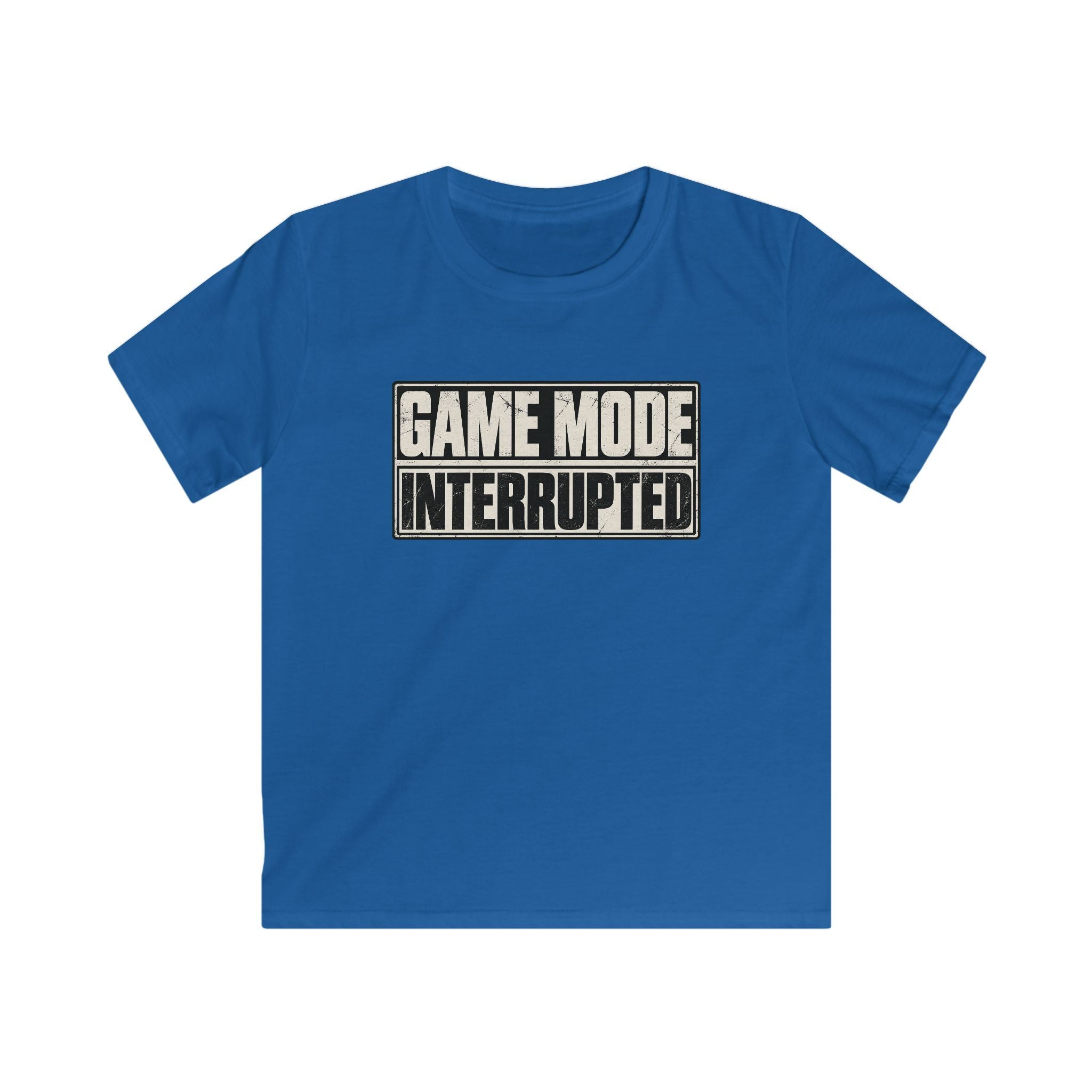 Kids Tee "Game Mode Interrupted" Funny Gamer T‑Shirt