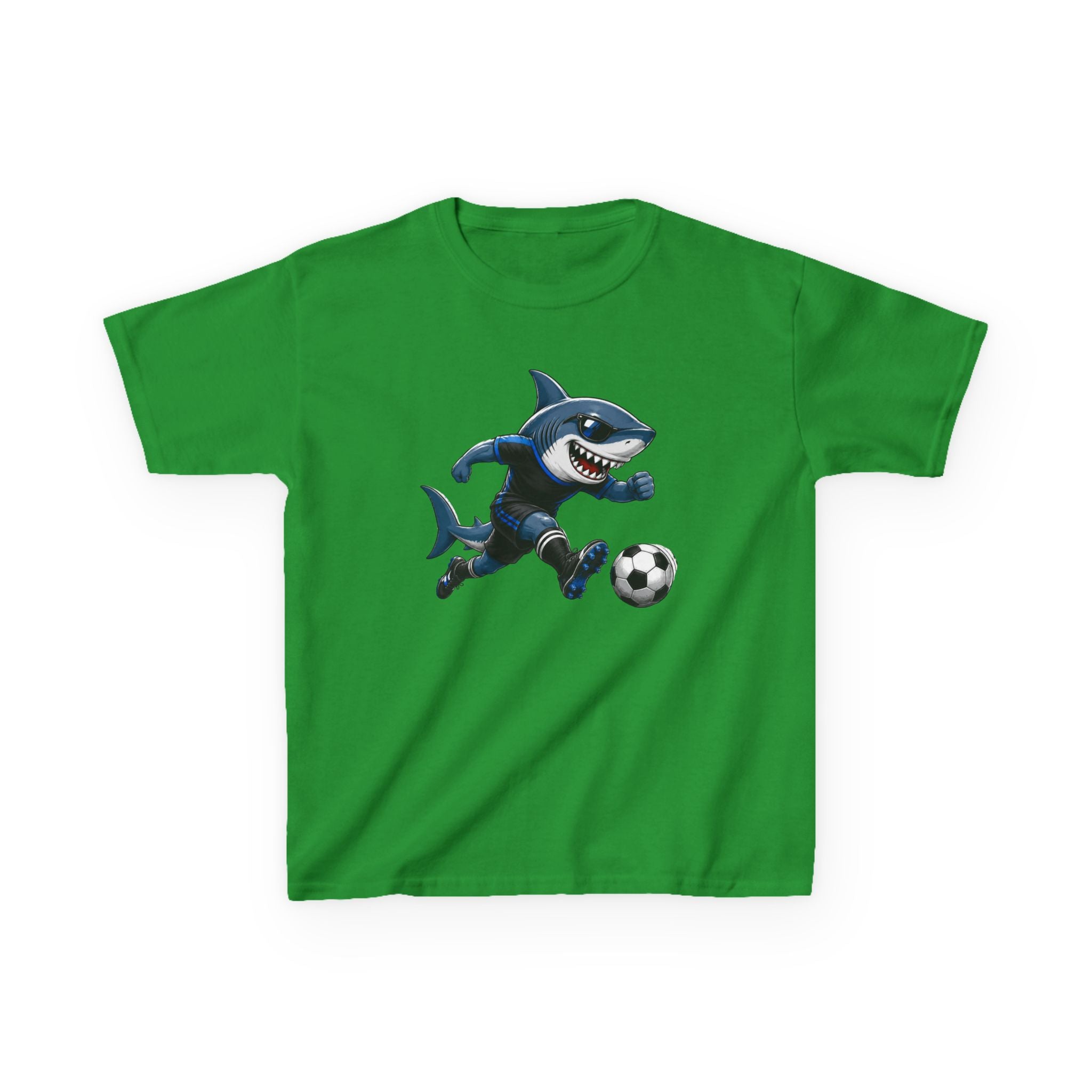 Soccer Shark T-Shirt | Cool Shark Soccer Player Graphic | Sports Kids Soccer Tee | Youth Athlete Sports Shirt | Shark Lover Gift