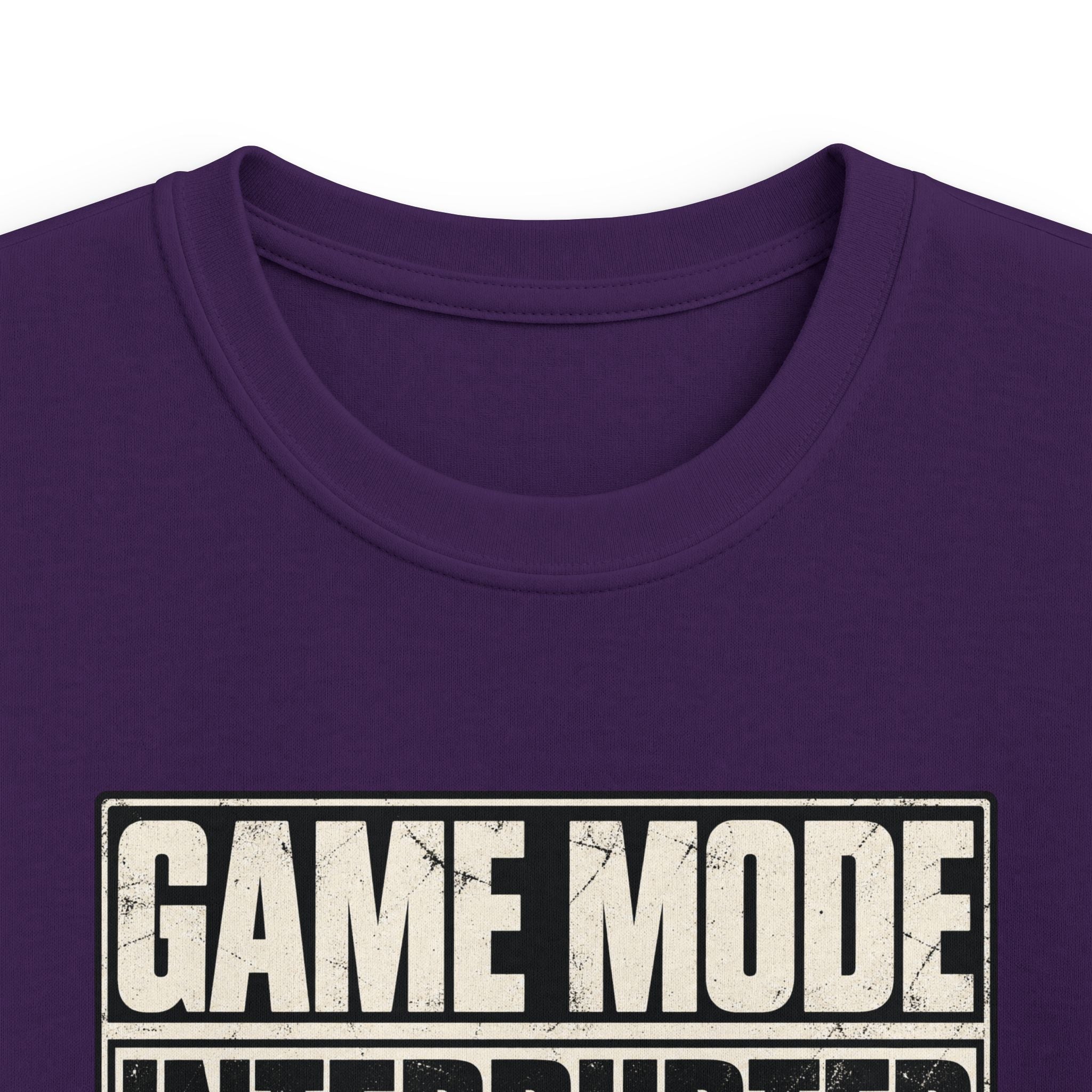 Kids Tee "Game Mode Interrupted" Funny Gamer T‑Shirt