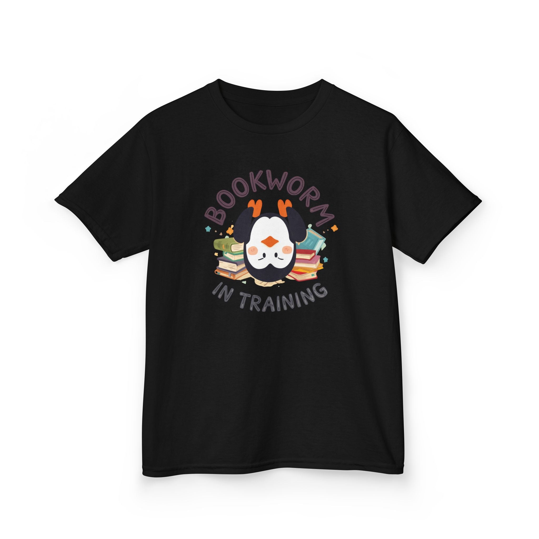 Kids T-Shirt — "Bookworm in training"