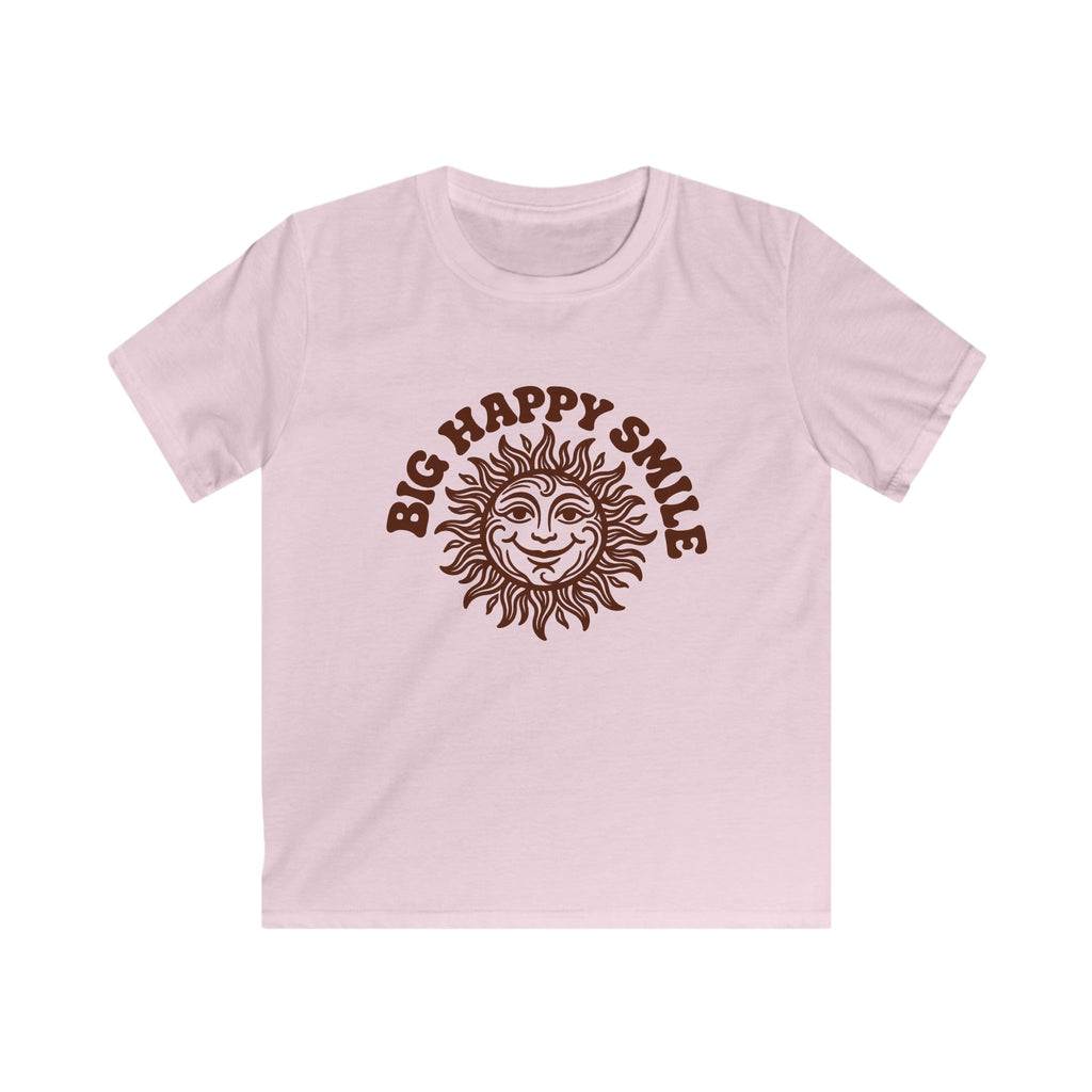 Boys & Girls T‑Shirt 'Big Happy Smile' Vintage Sun Graphic Tee