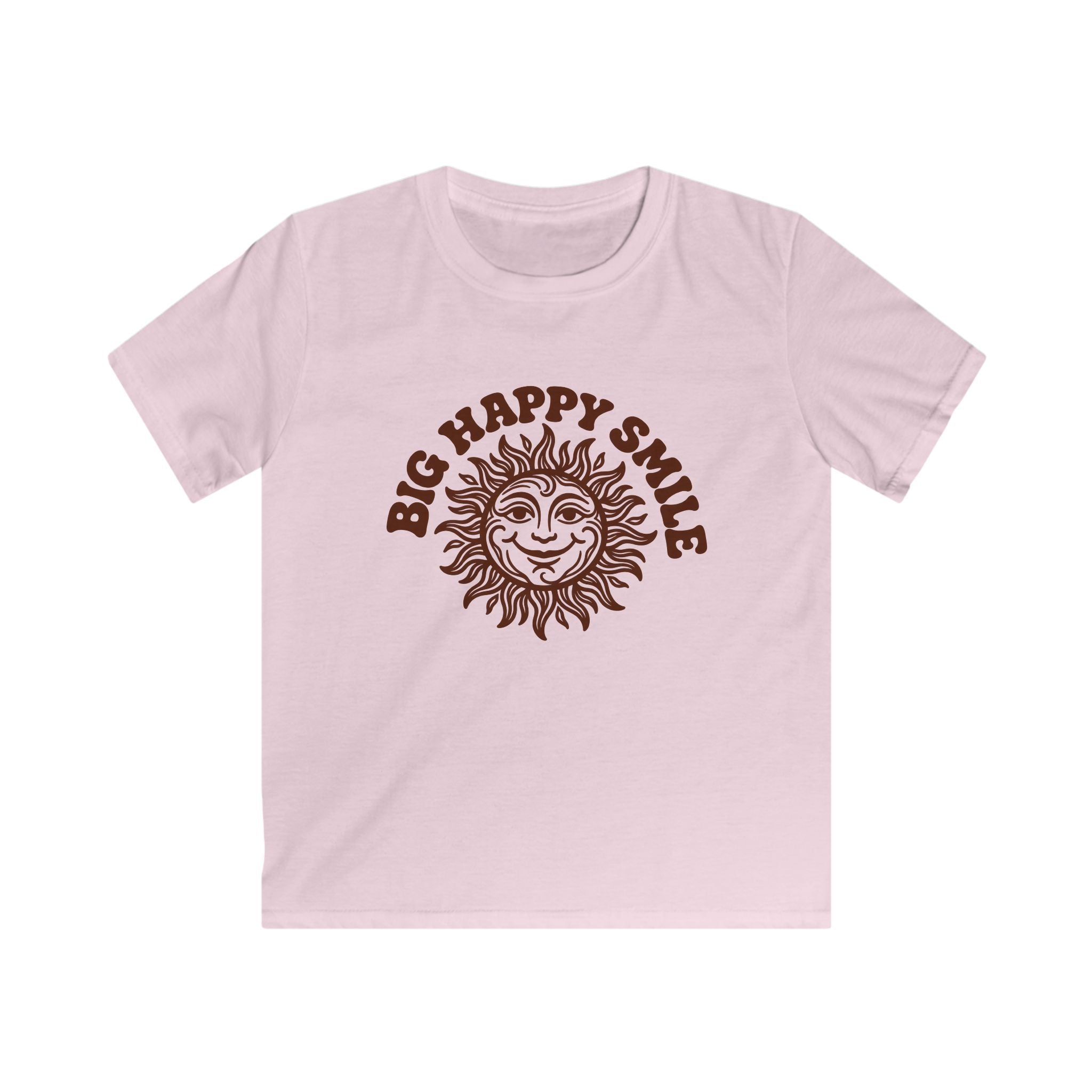 Boys & Girls T‑Shirt 'Big Happy Smile' Vintage Sun Graphic Tee