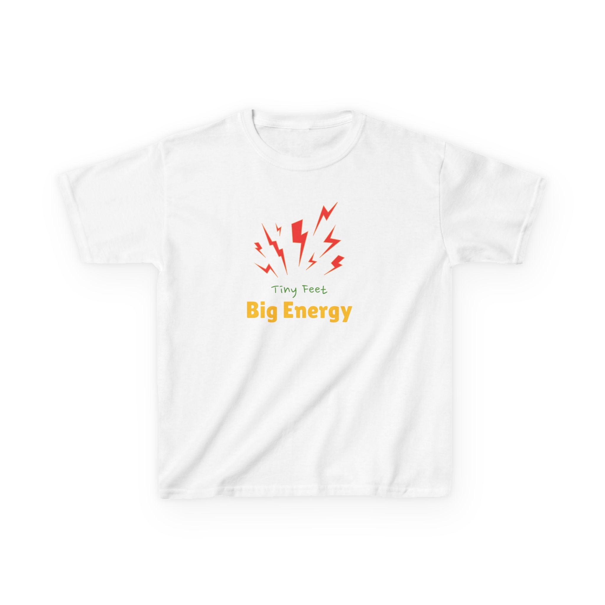 Tiny Feet - Big Energy | Funny Kids Graphic T-Shirt