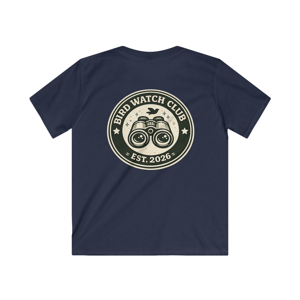 Kids Tee "Bird Watch Club" Boys & Girls Graphic T-Shirt (Est. 2026)