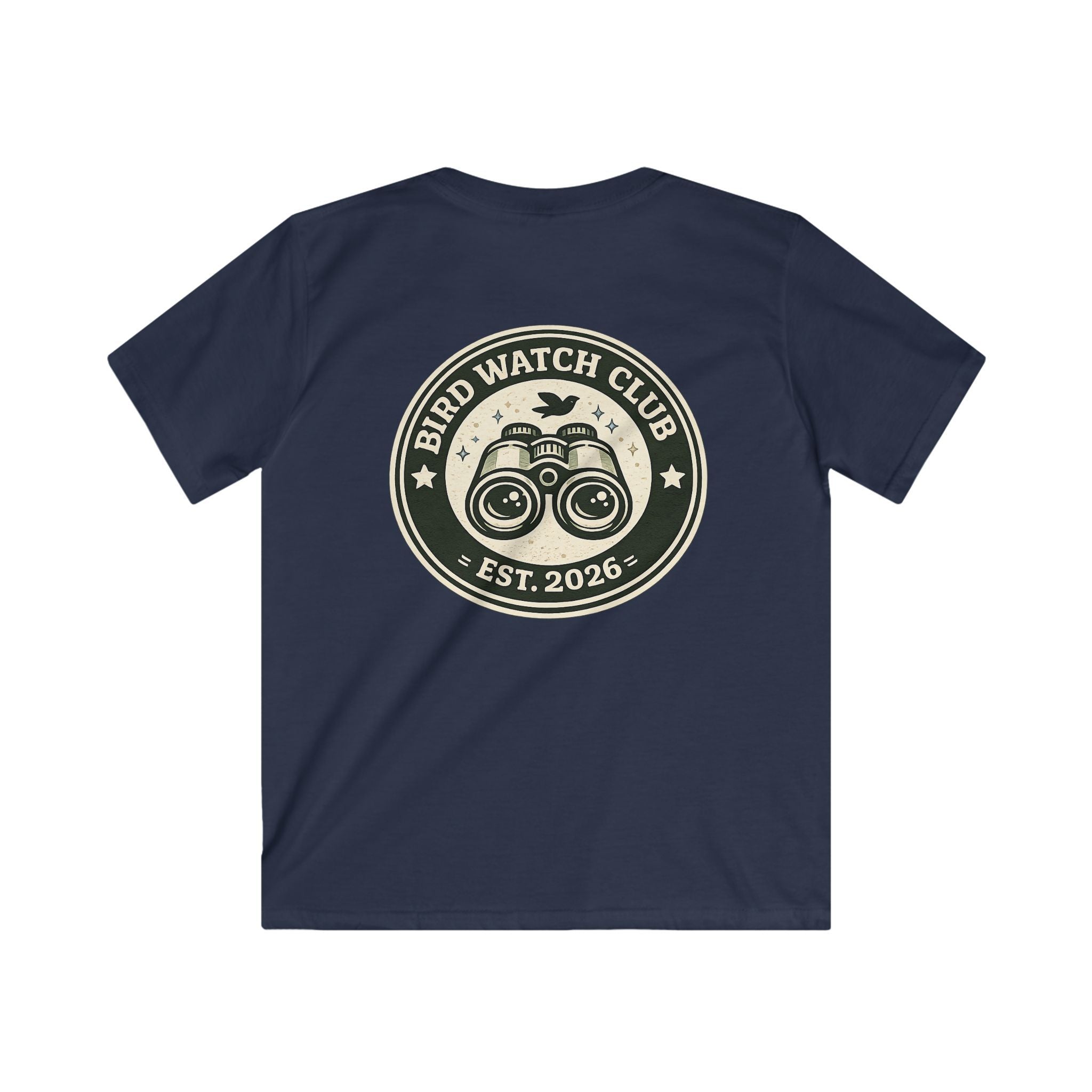 Kids Tee "Bird Watch Club" Boys & Girls Graphic T-Shirt (Est. 2026)