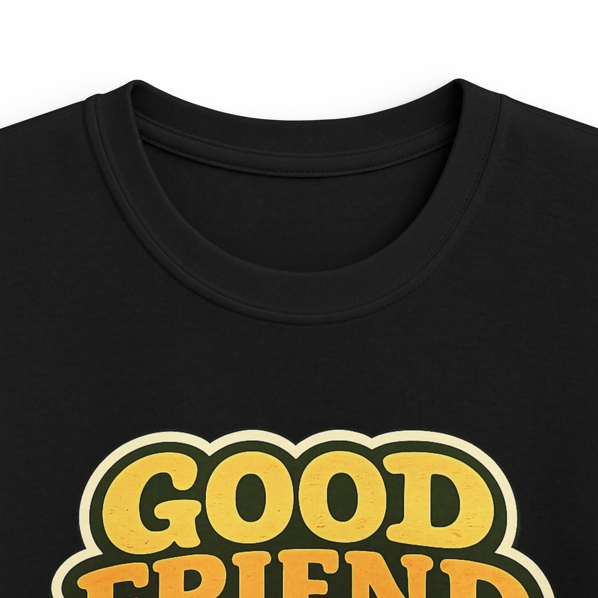 Kids Tee "Good Friend Energy" Retro Graphic Youth T‑Shirt For Boys & Girls