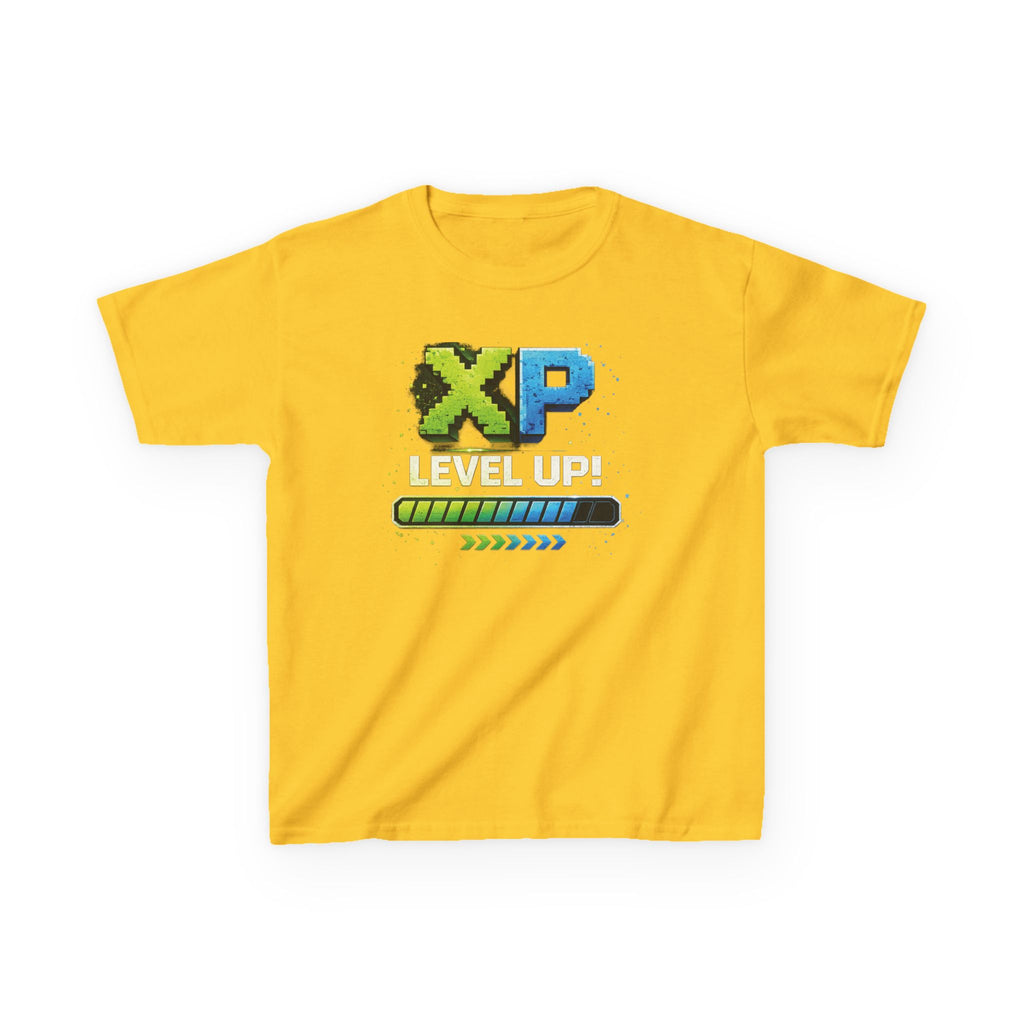 Kids T-Shirt - "XP Level Up!" Boys Gamer Progress Bar Tee