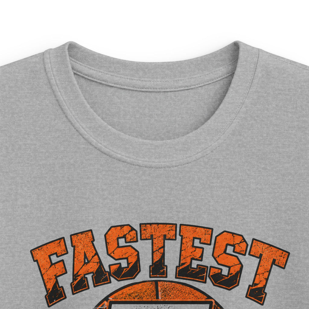 Kids Basketball 'Fastest 7 Year-Old' Sports Birthday Shirt