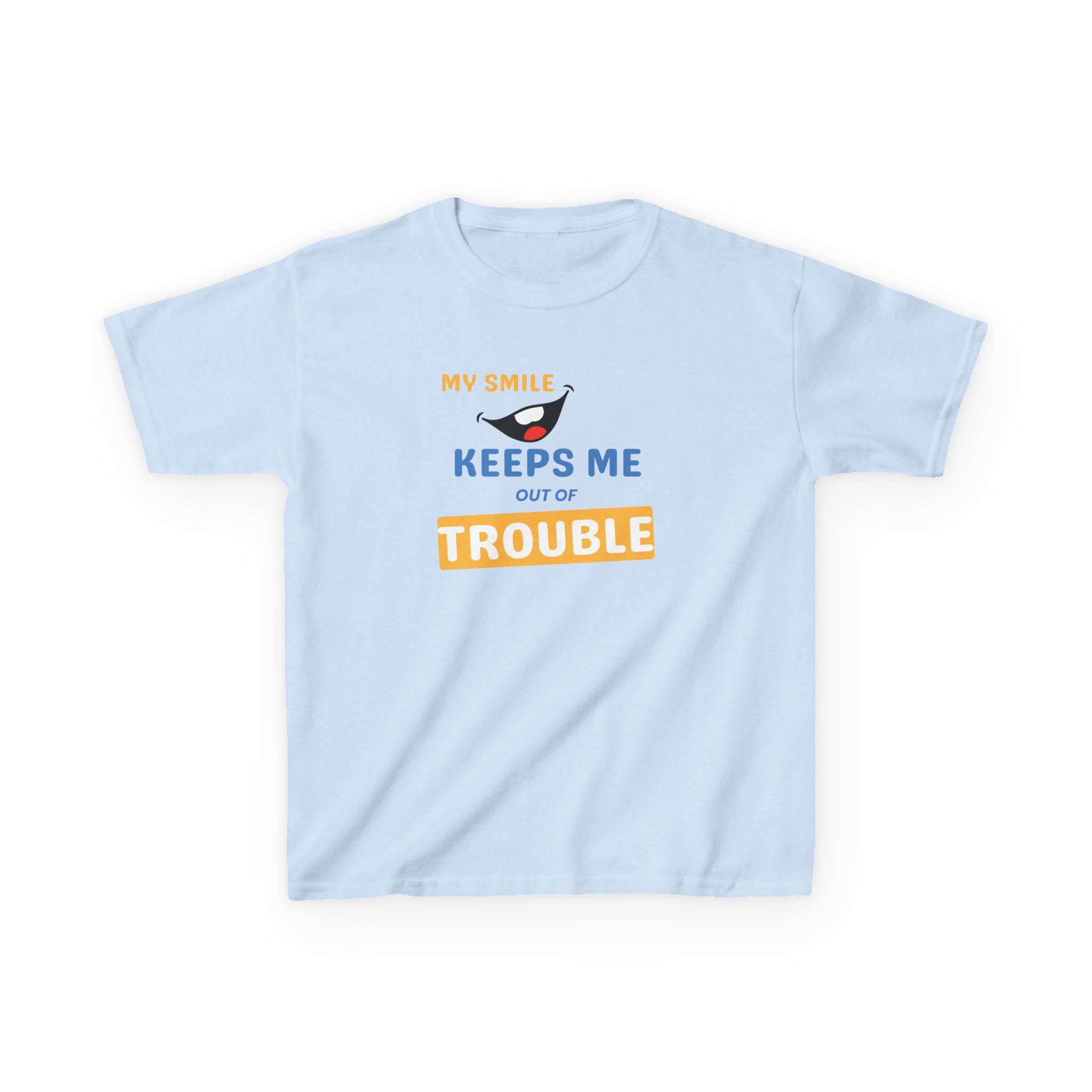 My Smile - Keeps me out of Trouble | Funny Kids Graphic T-Shirt