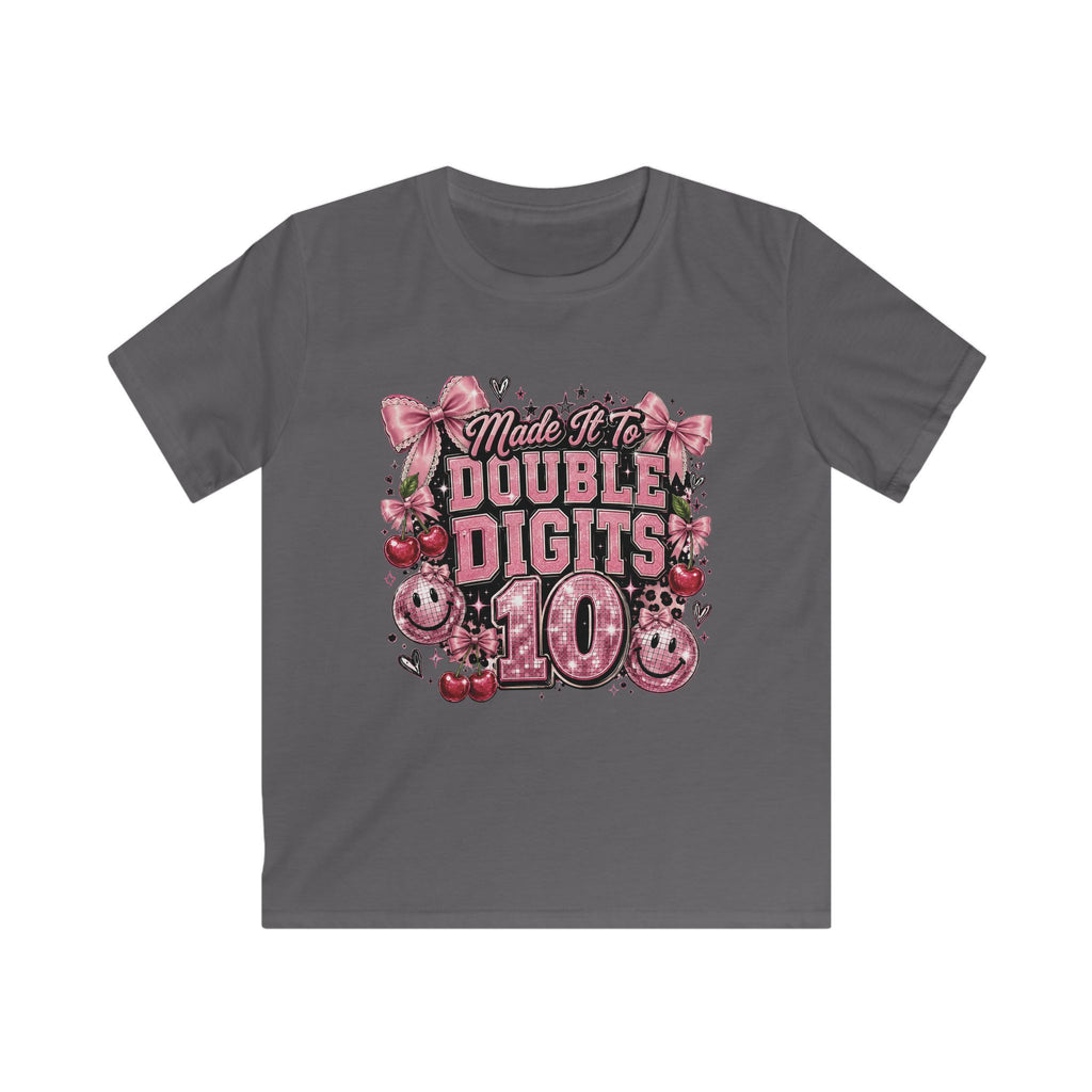 Kids Tee "Made It to Double Digits 10" Birthday Shirt