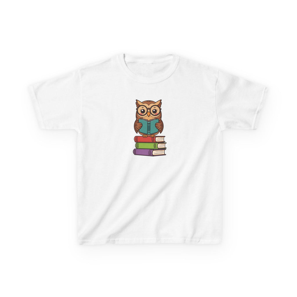 OWL on book | Kids Reading Graphic T-Shirt