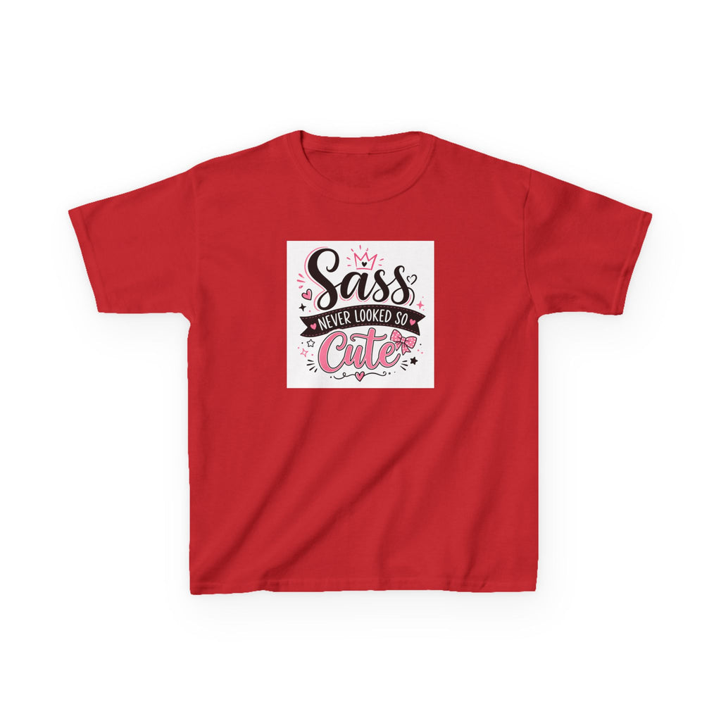 "Sass never looked so cute" Girls Graphic Family T-Shirt Design