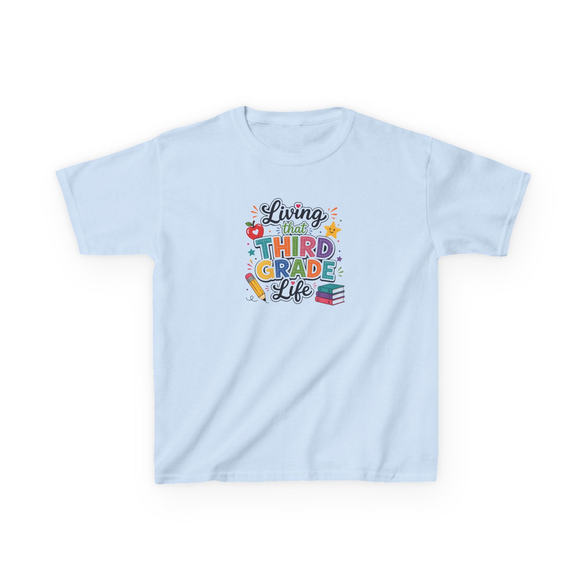 Kids T-Shirt — "Living that THIRD GRADE Life"