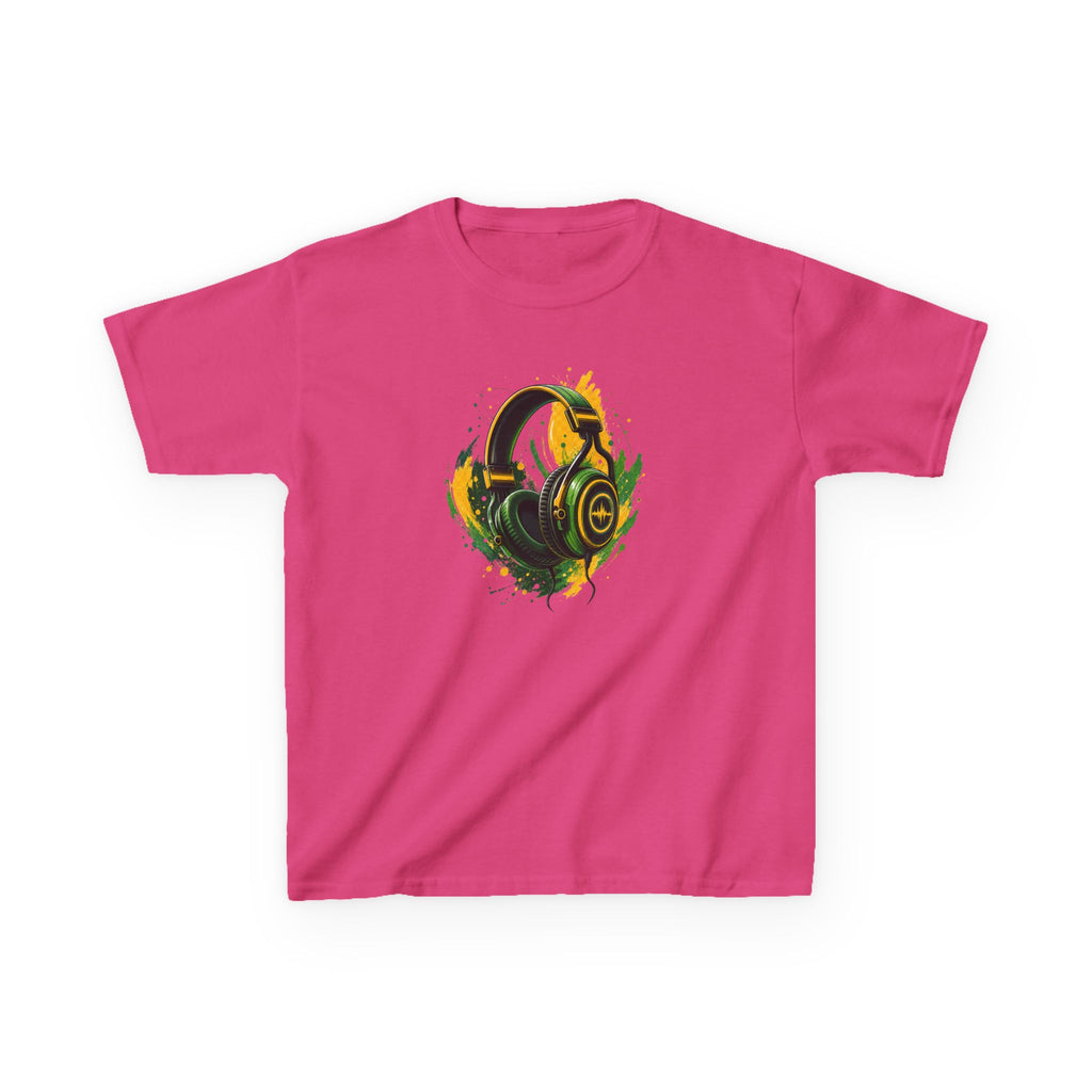 Gamer Colorful Gaming Headphones Graphic kids T-Shirt Design