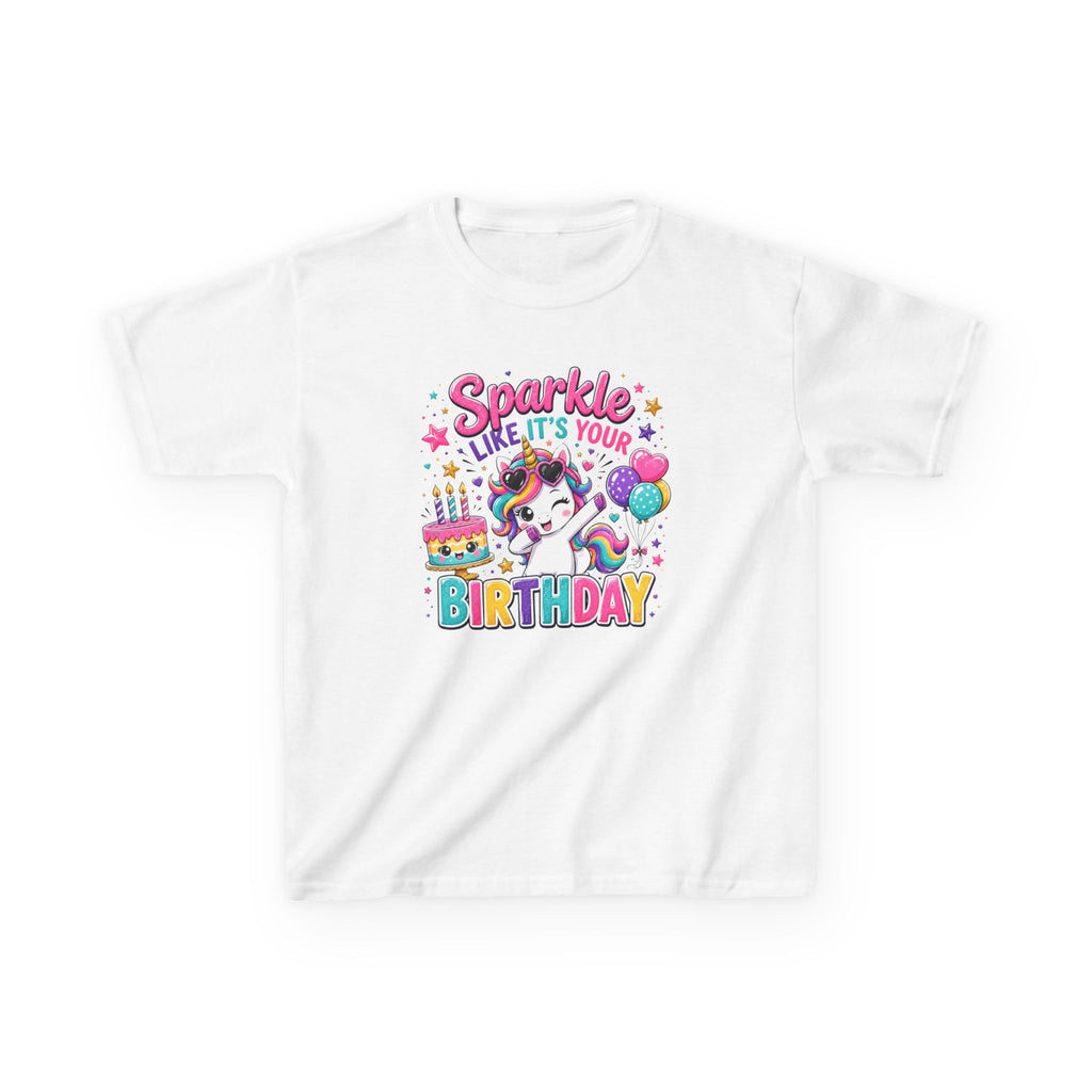 Girls Unicorn Birthday Shirt "Sparkle Like It's Your Birthday"
