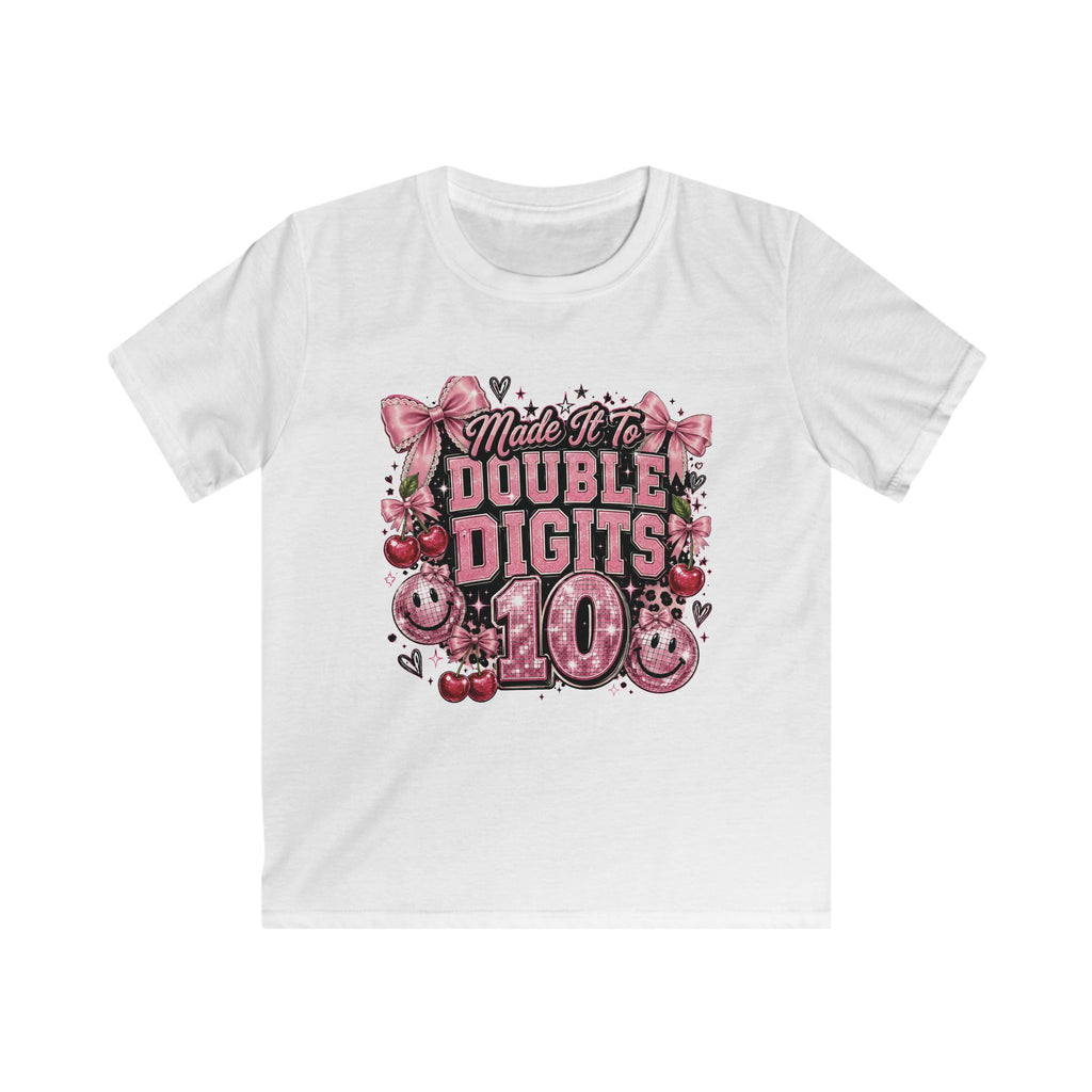 Kids Tee "Made It to Double Digits 10" Birthday Shirt