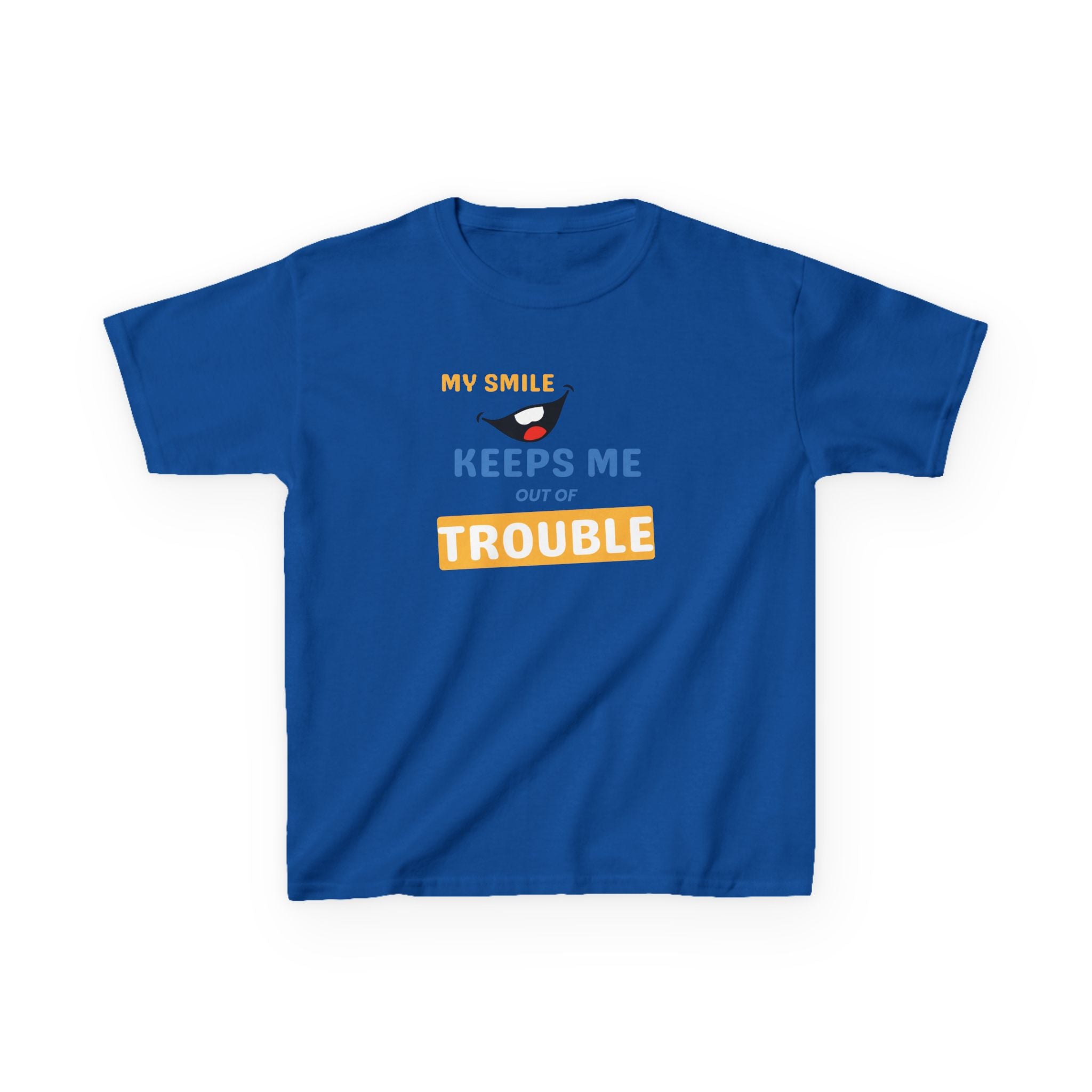 My Smile - Keeps me out of Trouble | Funny Kids Graphic T-Shirt