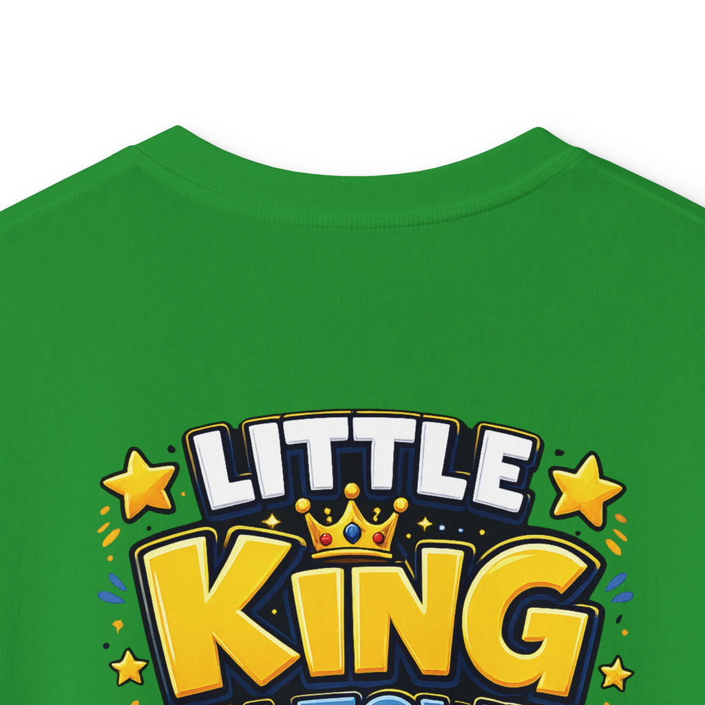 Kids Tee  "Little King in Town" Cute Lion Graphic Shirt for Boys