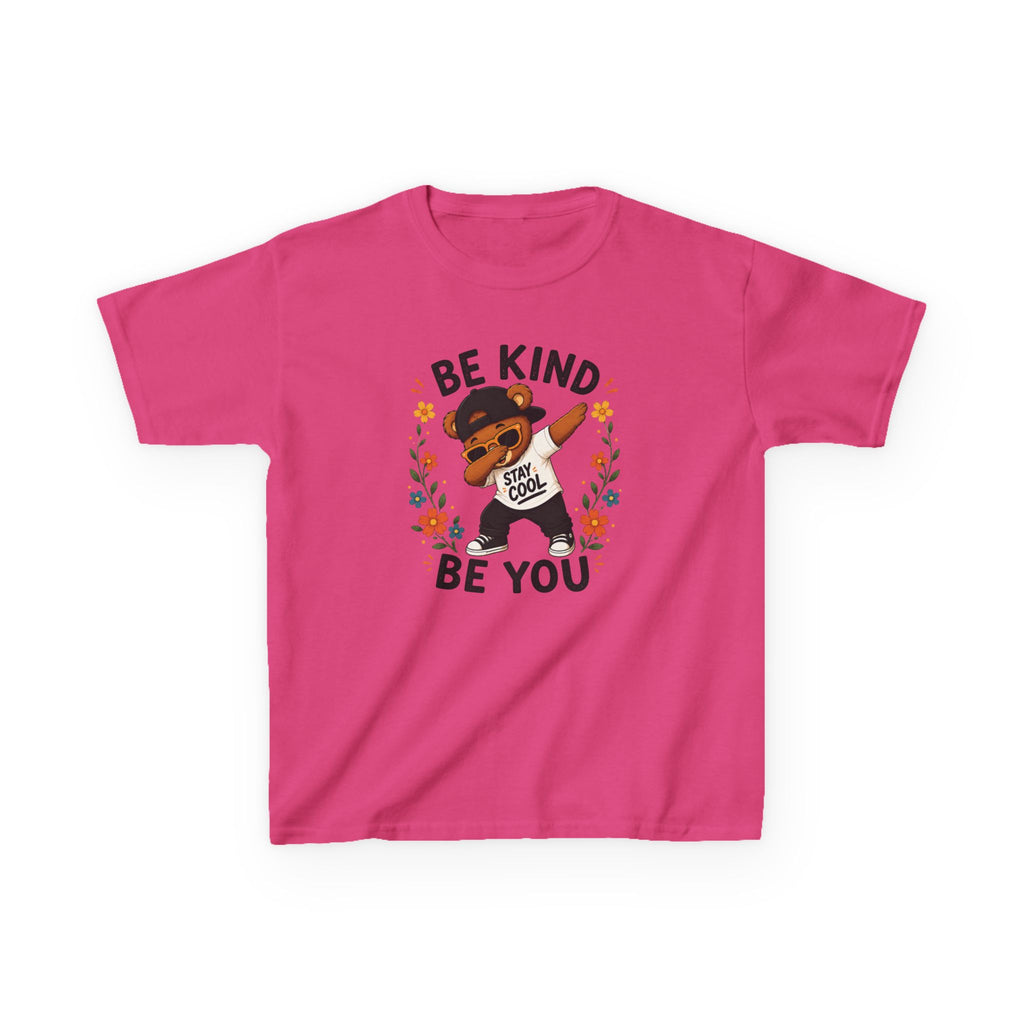 Kids "Be Kind Be You" Buddy T-Shirt Cute Positive Message Tee for Children