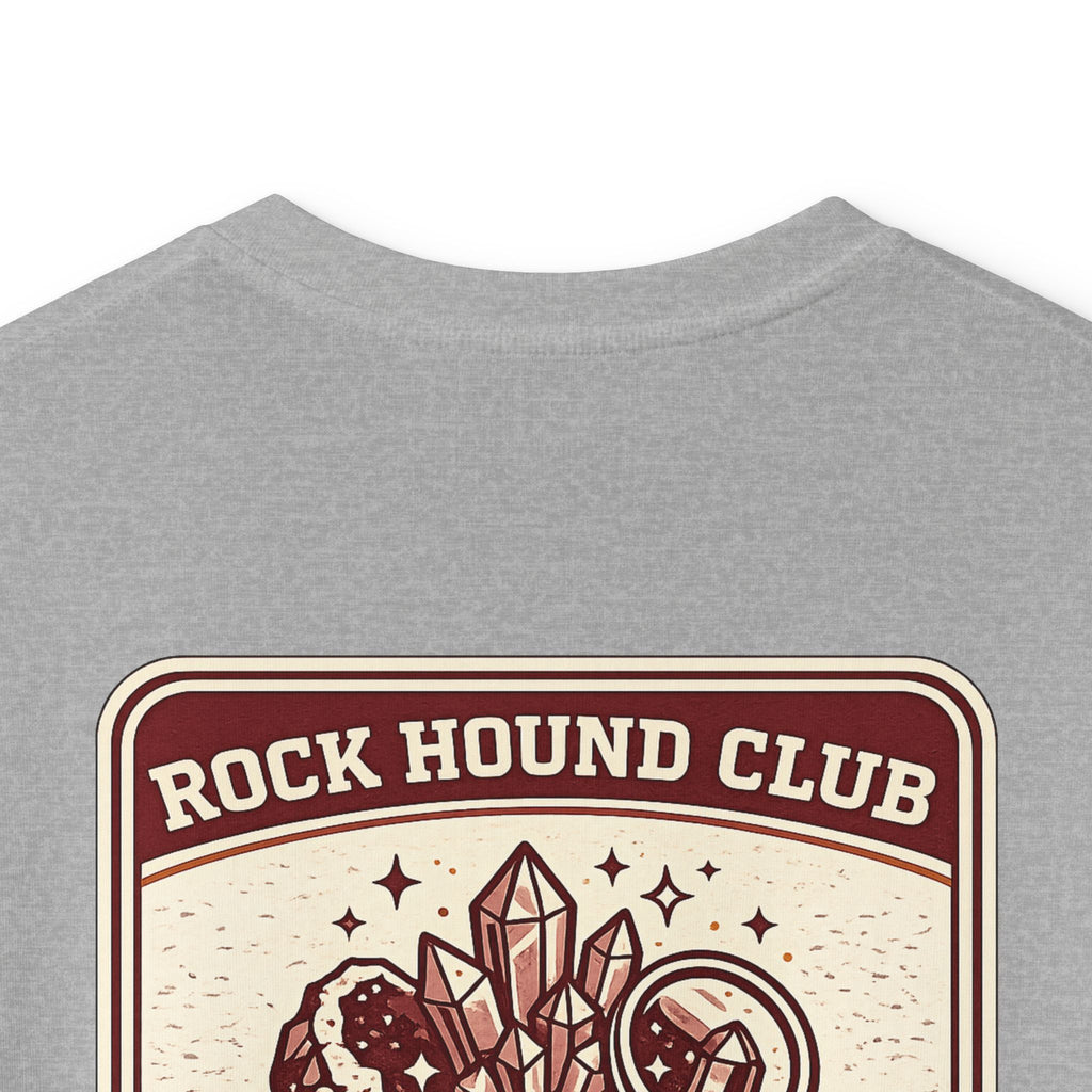 Rock Hound Club Kids T-Shirt 'Est. 2026' Gemstone & Magnifying Glass Design for Boys & Girls