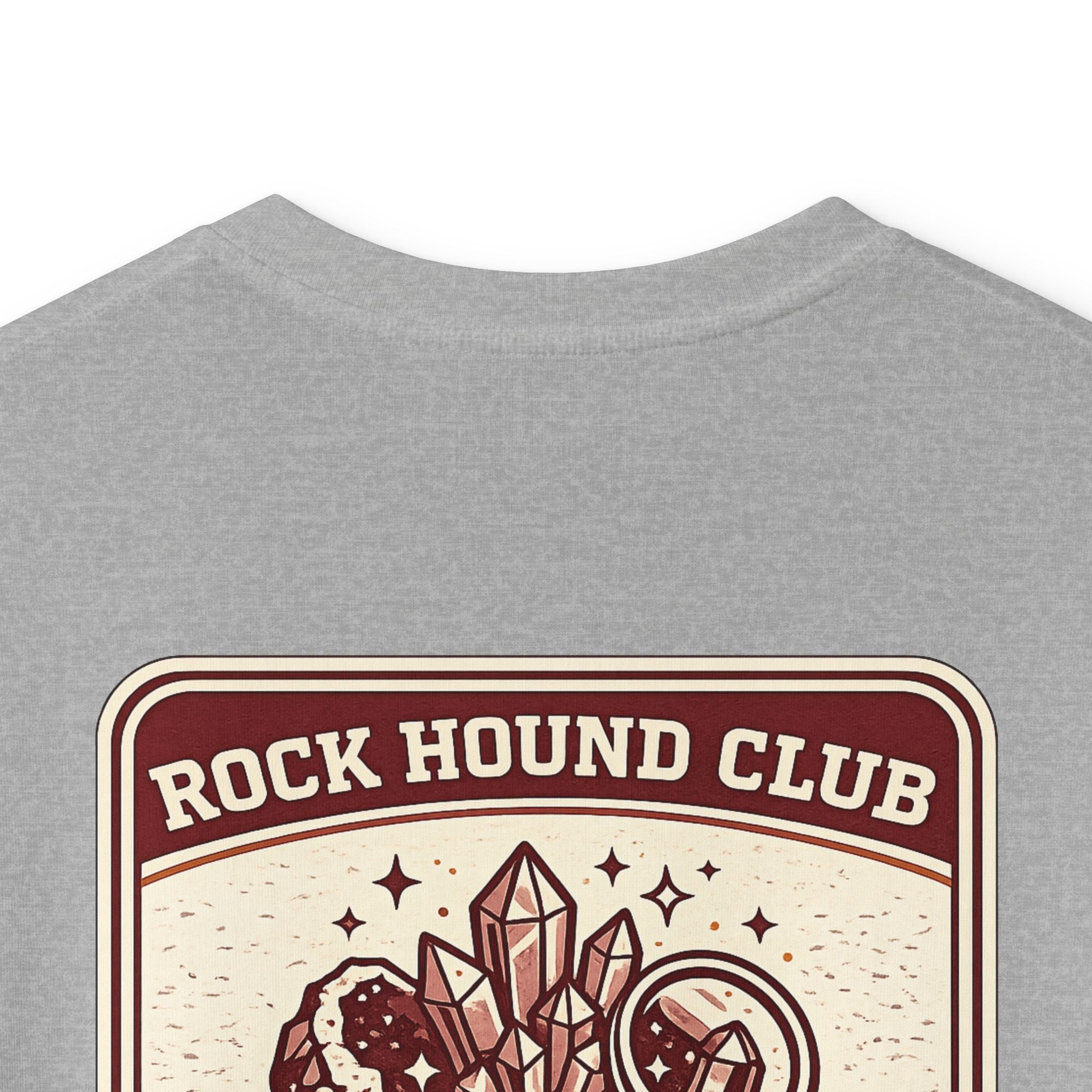 Rock Hound Club Kids T-Shirt 'Est. 2026' Gemstone & Magnifying Glass Design for Boys & Girls