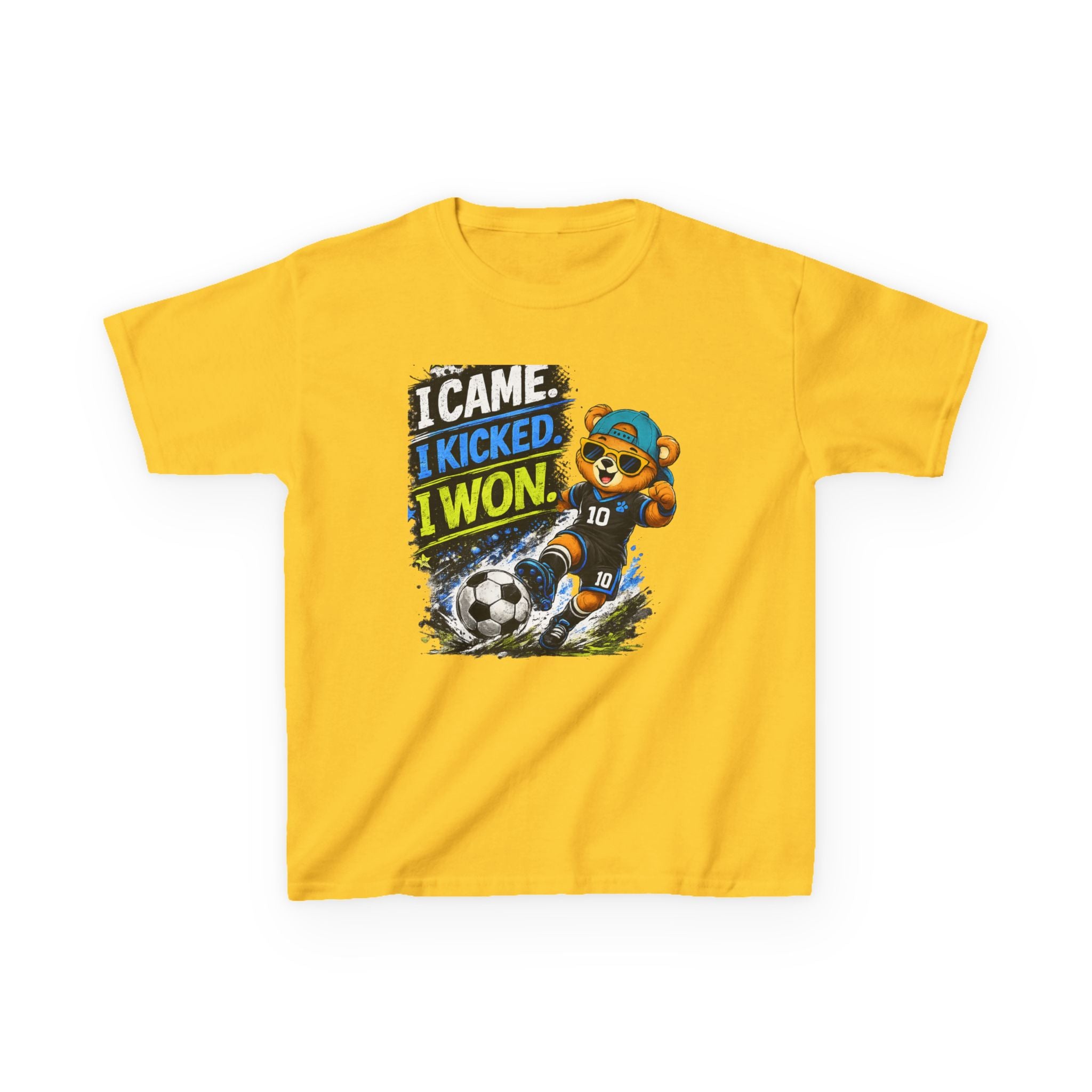 I Came. I Kicked. I Won. Soccer T-Shirt | Funny Soccer Player Graphic Tee | Youth Soccer Shirt | Goal Scorer Gift | Sports Quote Apparel