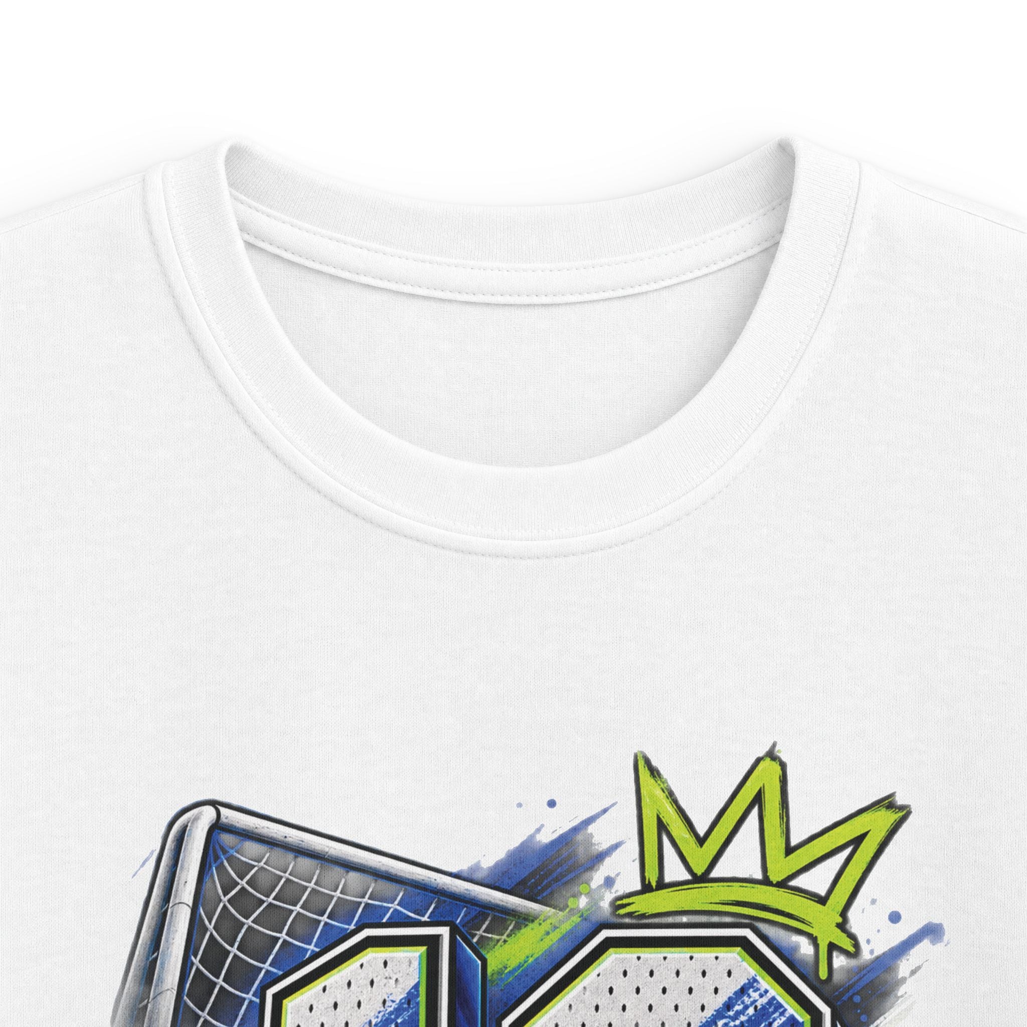 Kids Birthday Soccer Number 10 Tee Youth Soccer Shirt with Ball & Cleat Graphic