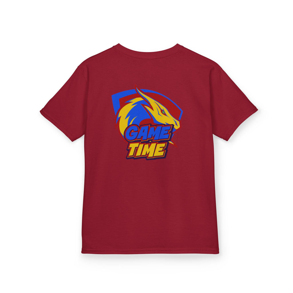 Kids T-Shirt Design "Game Time Dragon Gamer"